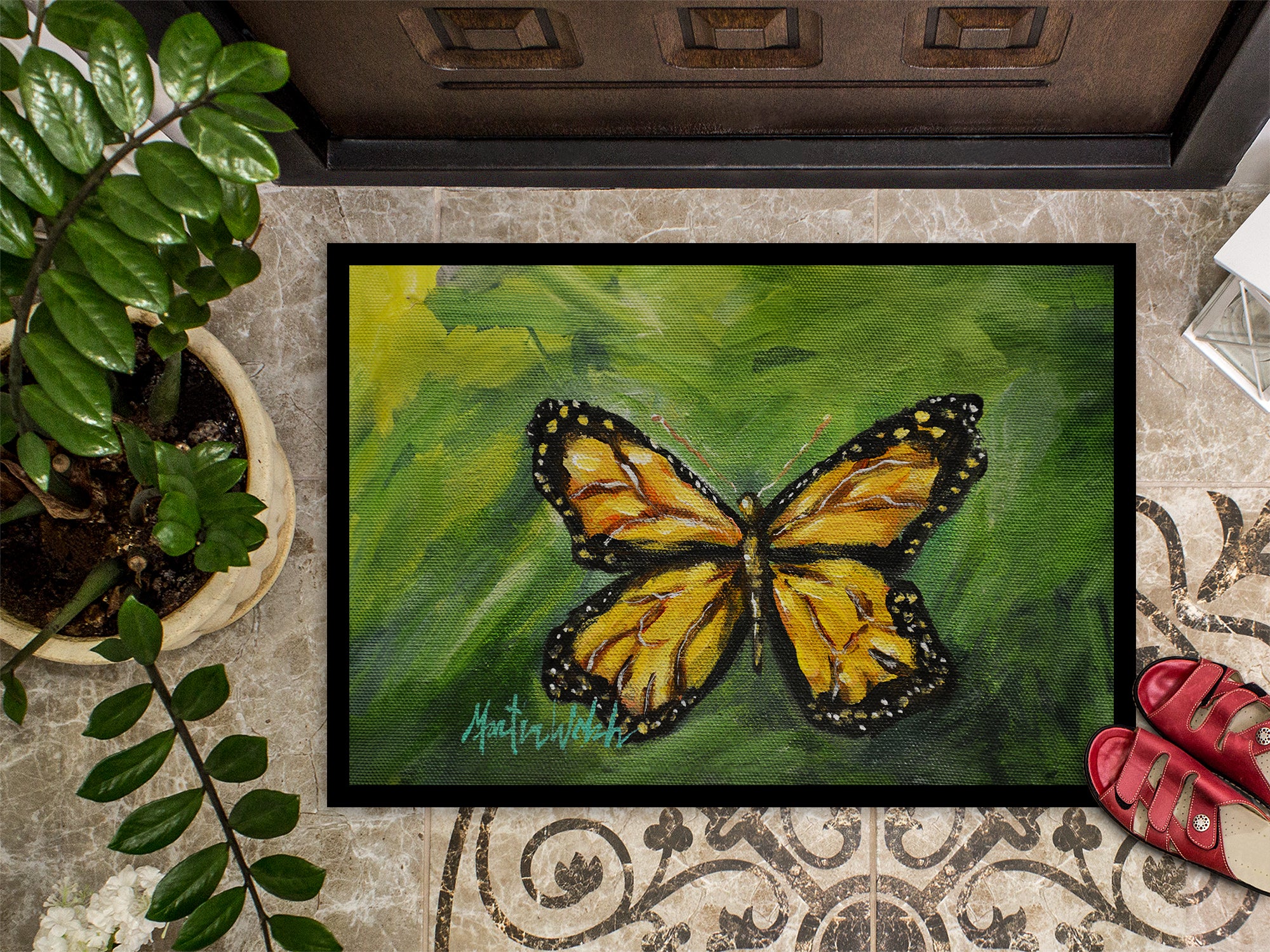 Monarch Glover Fly Butterfly Doormat