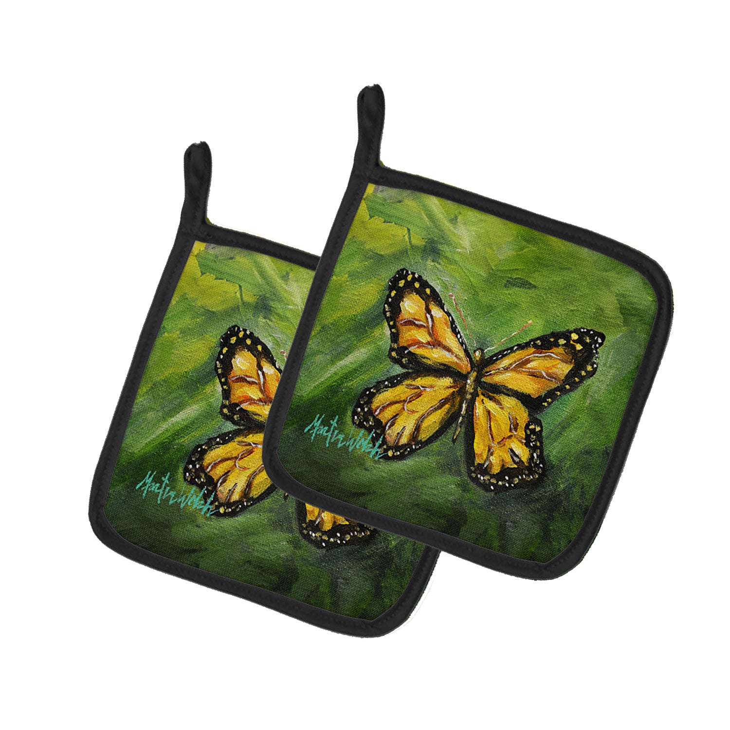 Buy this Monarch Glover Fly Butterfly Pair of Pot Holders
