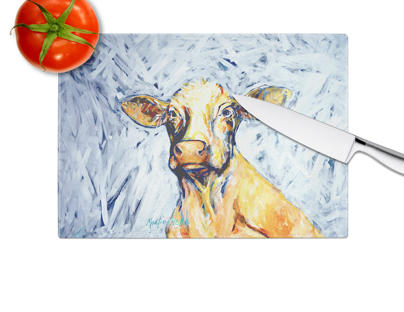 Moo Cow Glass Cutting Board
