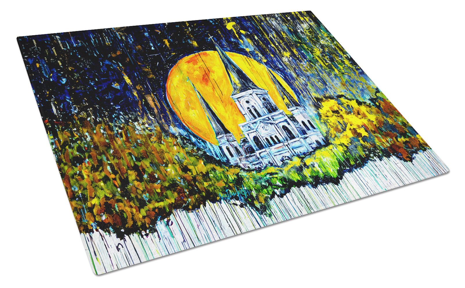 Buy this Moonlight Shadows Glass Cutting Board
