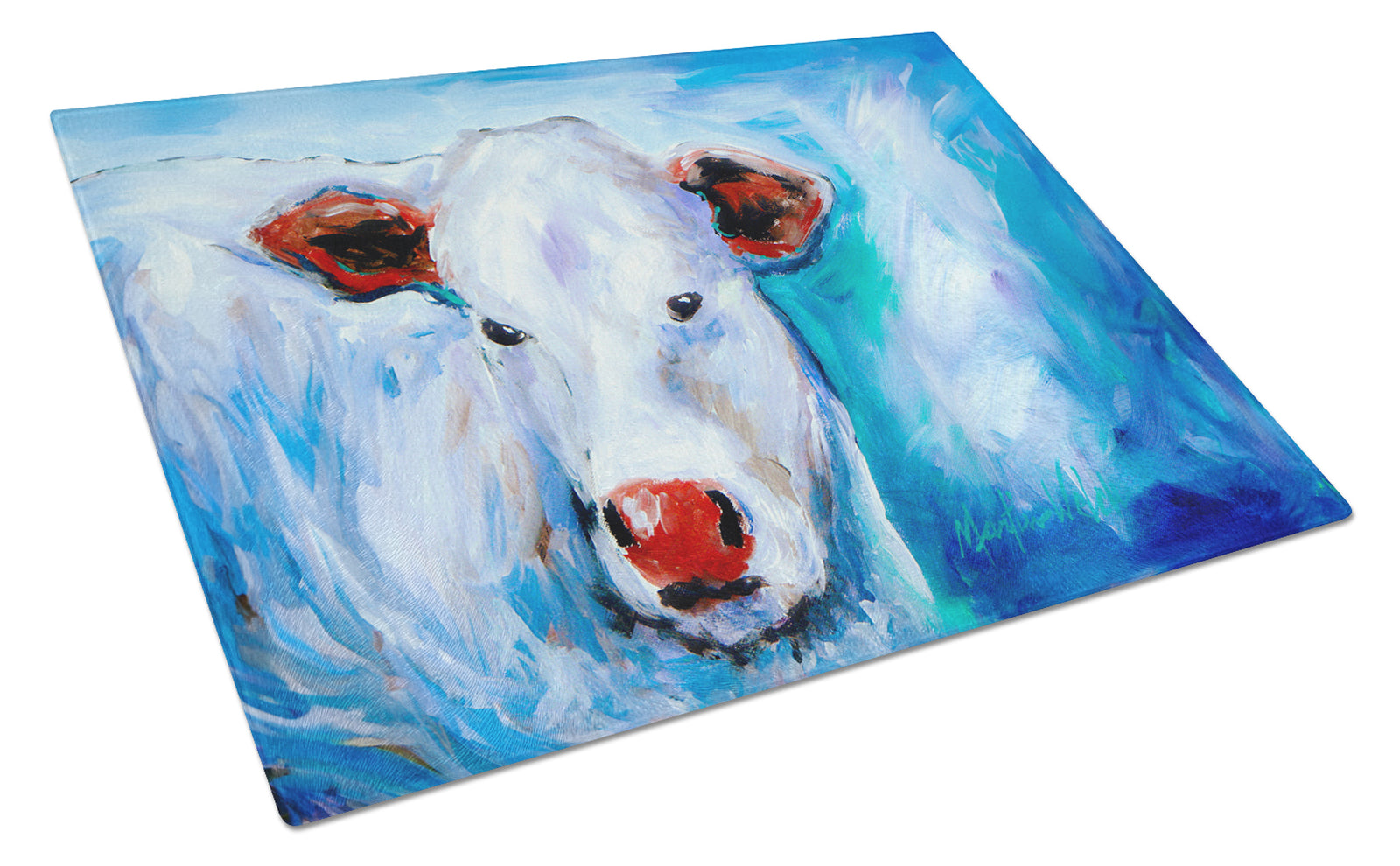 Buy this Move Over Cow Glass Cutting Board