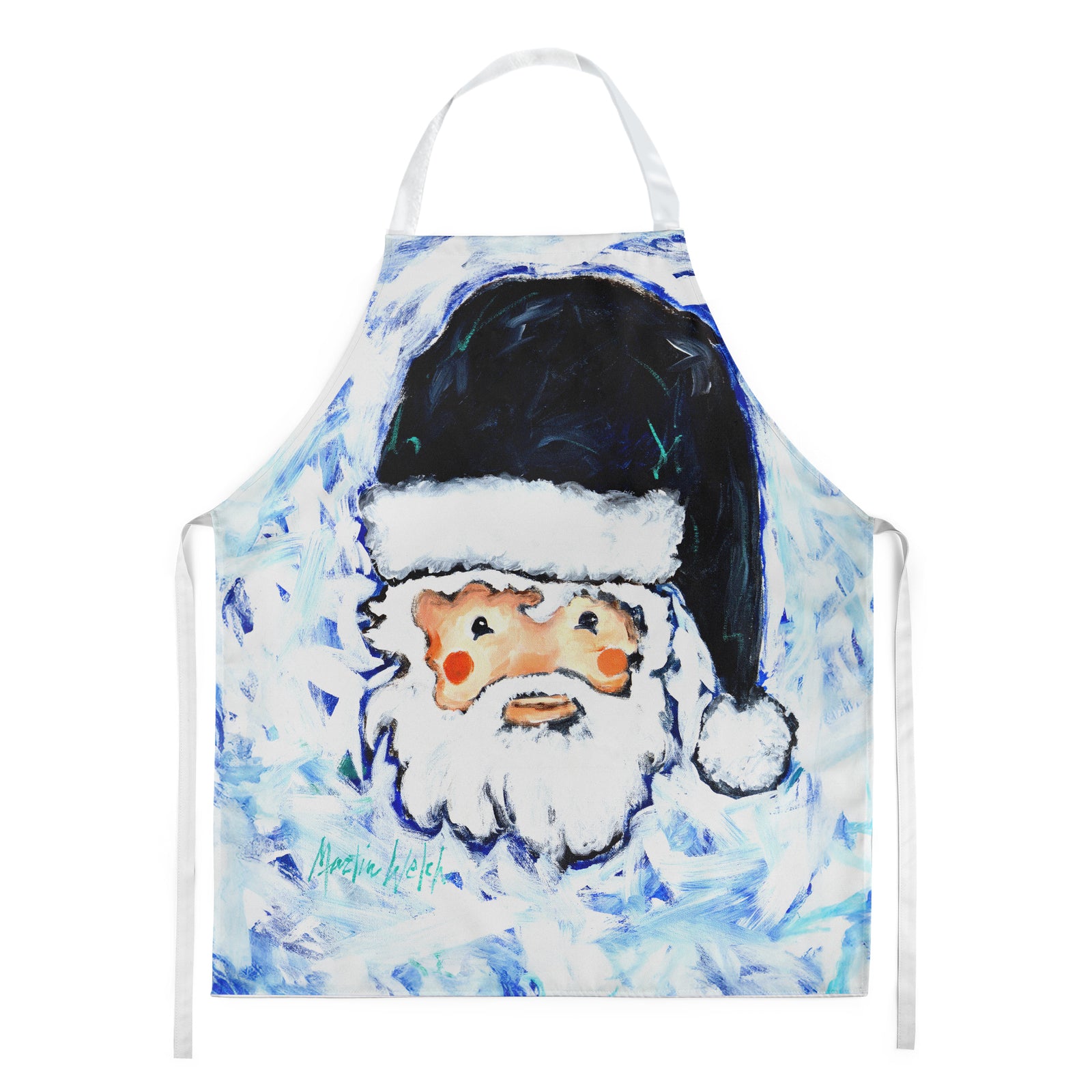 Buy this Novena Blue Santa Claus Apron