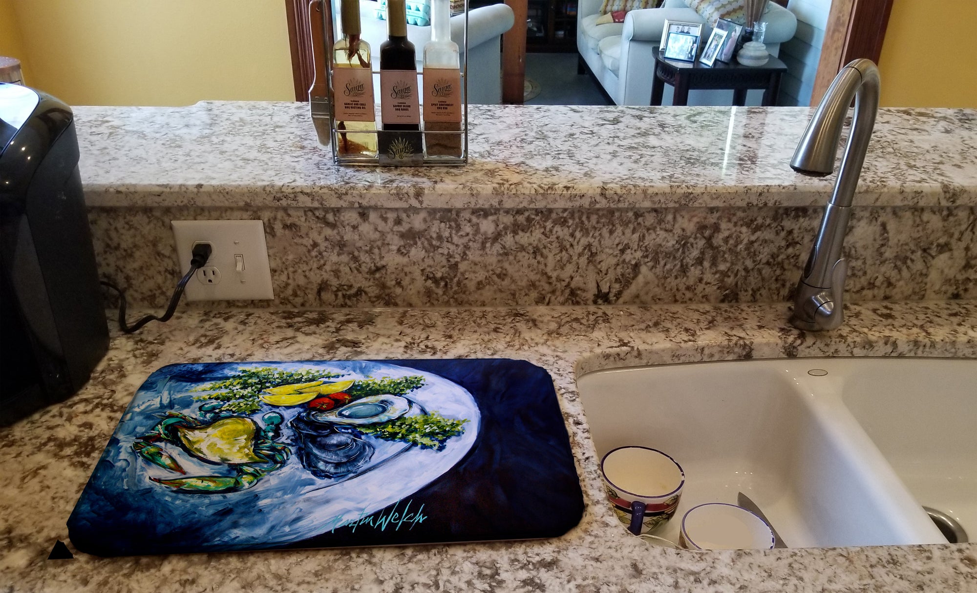 Oyster Plate Dish Drying Mat