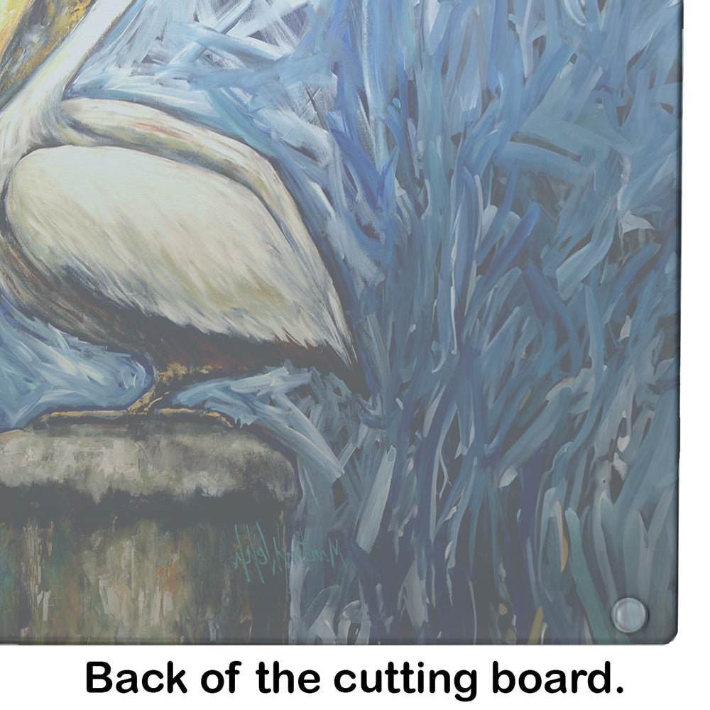 Pelican Blues Glass Cutting Board
