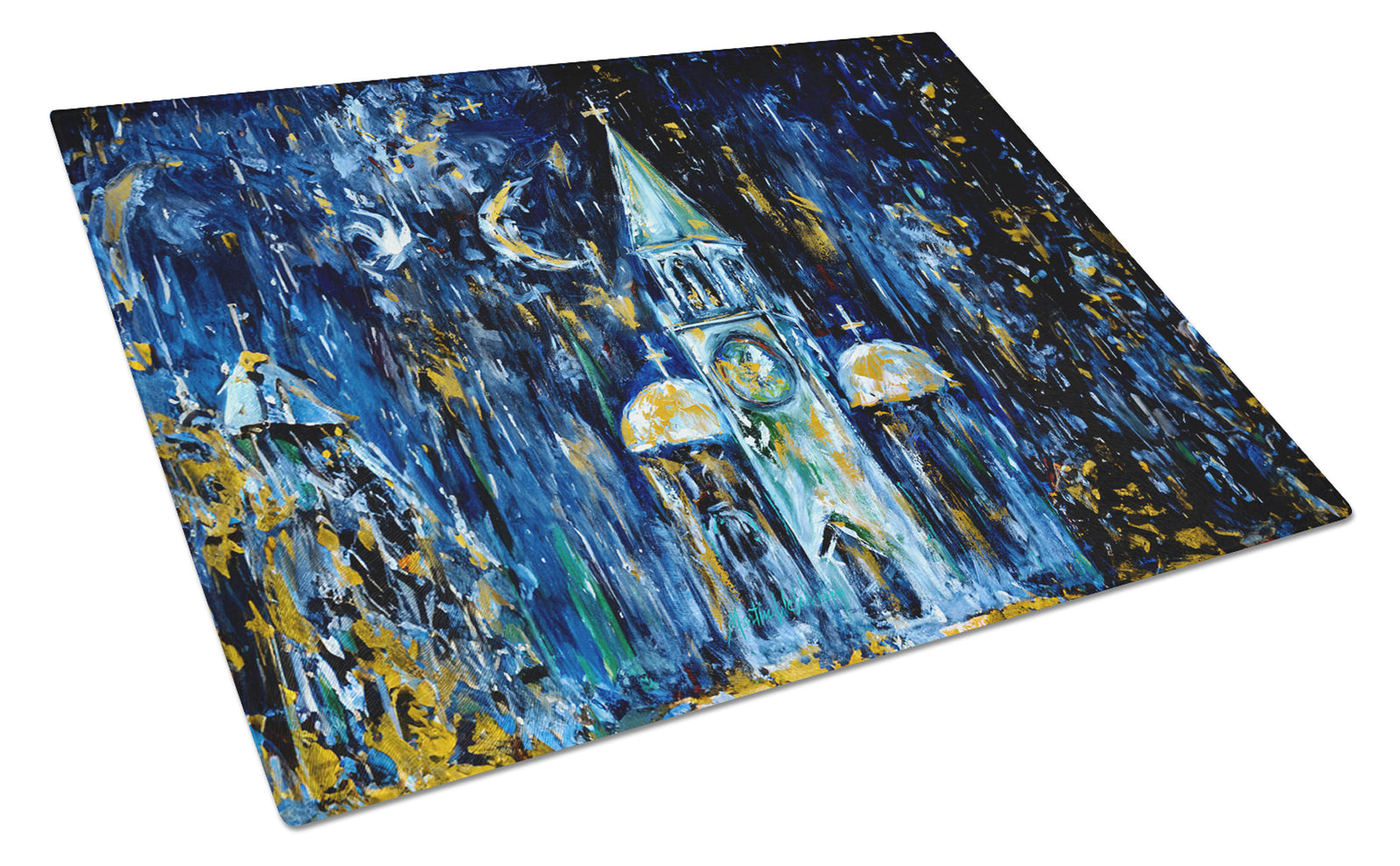 Buy this Raining Stars Glass Cutting Board