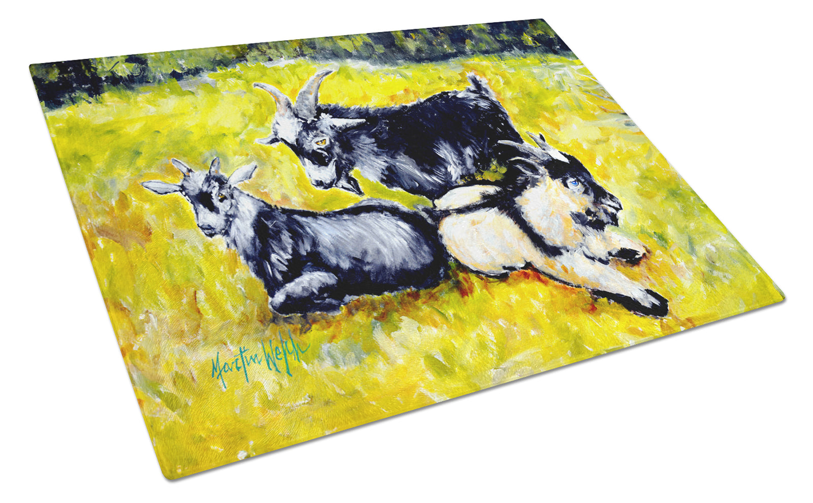 Buy this Scooter Pooter and Tooter Goats Glass Cutting Board