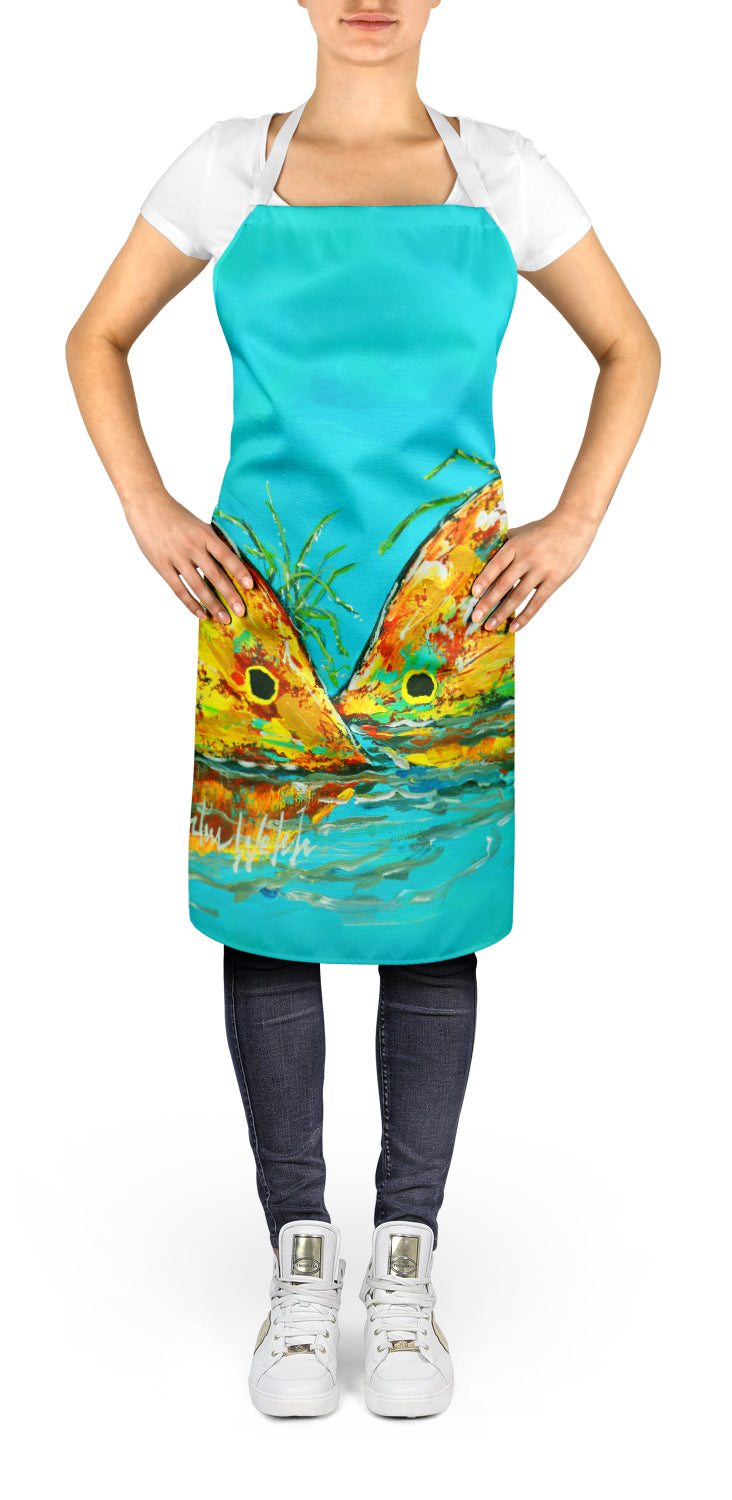 Side By Side Red Fish Apron