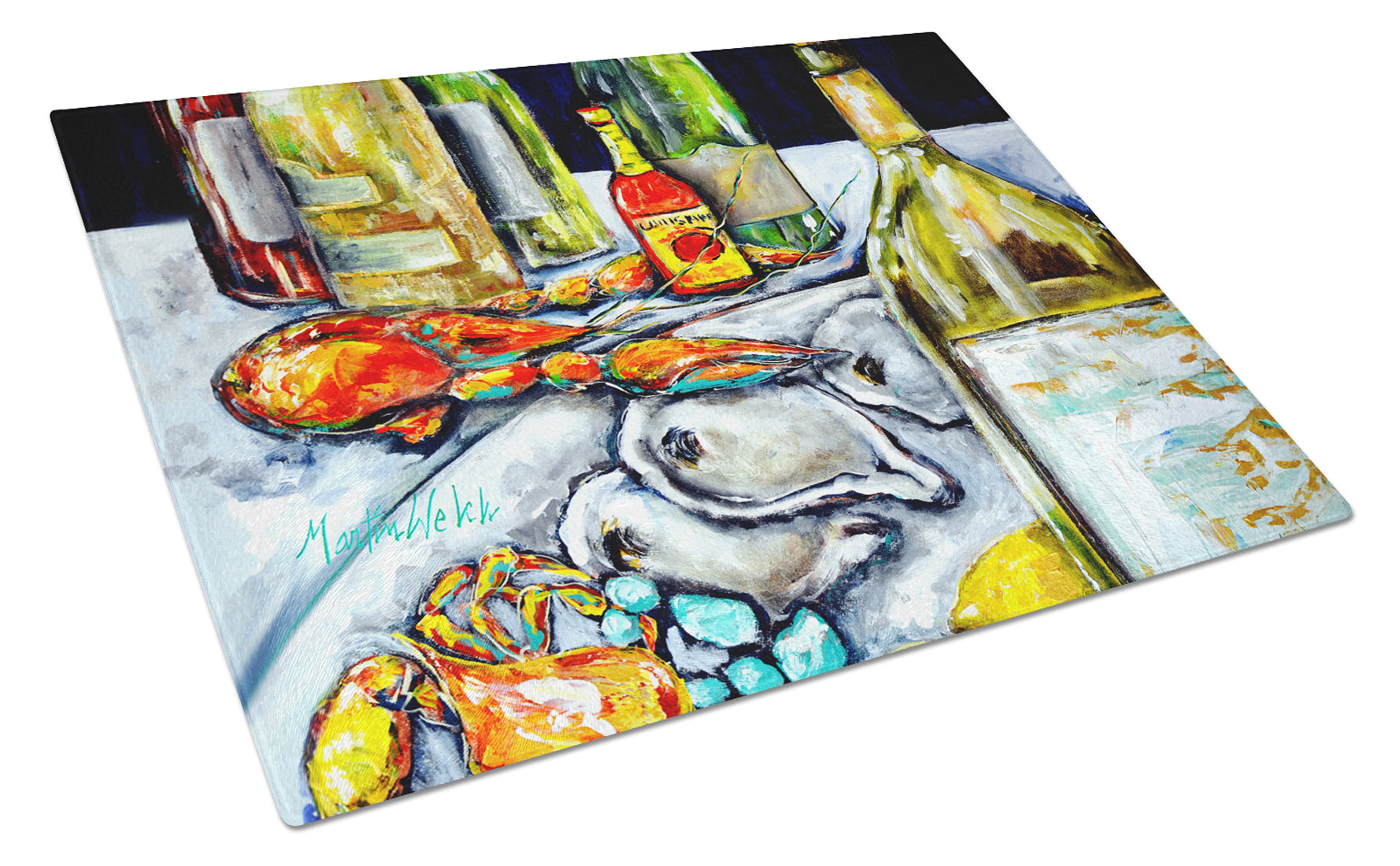 Buy this Sit A Spell Seafood Dinner Glass Cutting Board