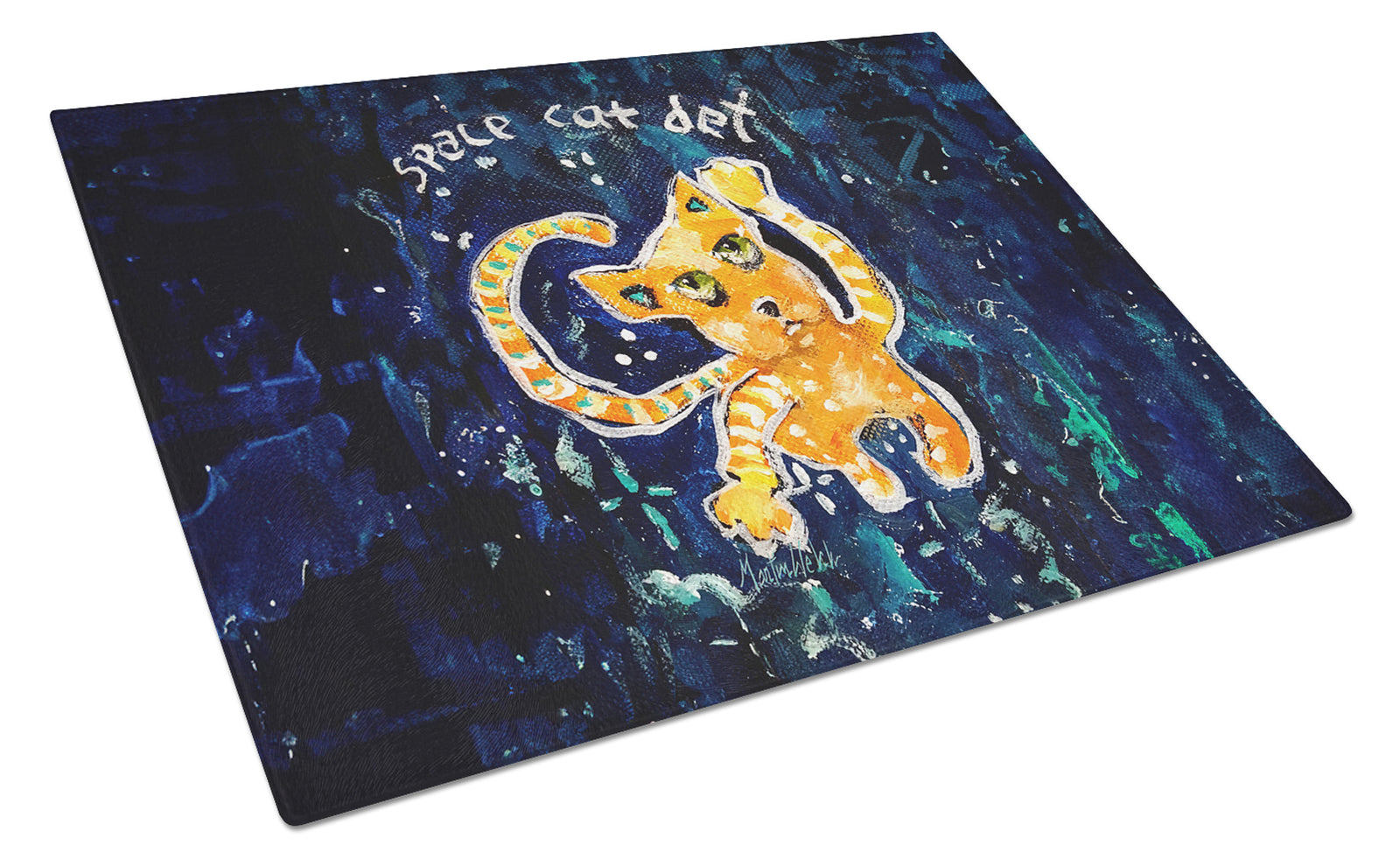Buy this Space Cat Det Cat Glass Cutting Board