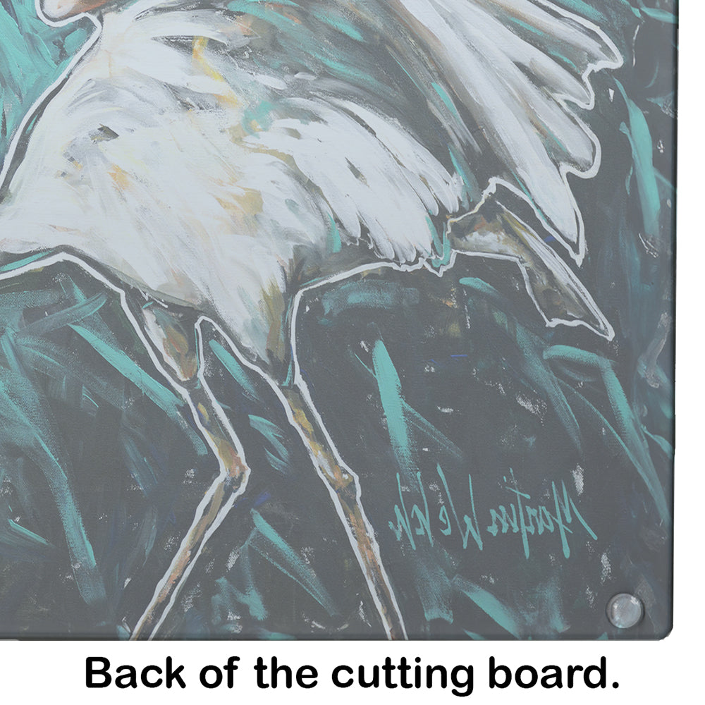 Heron Stretch Glass Cutting Board