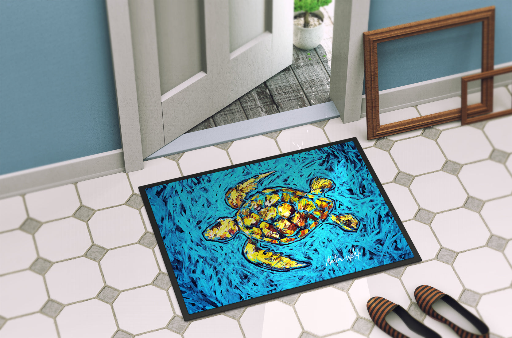Turtle Drive Doormat