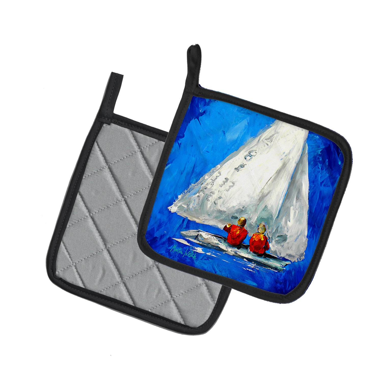 Buy this Twos Company Sailboat Pair of Pot Holders