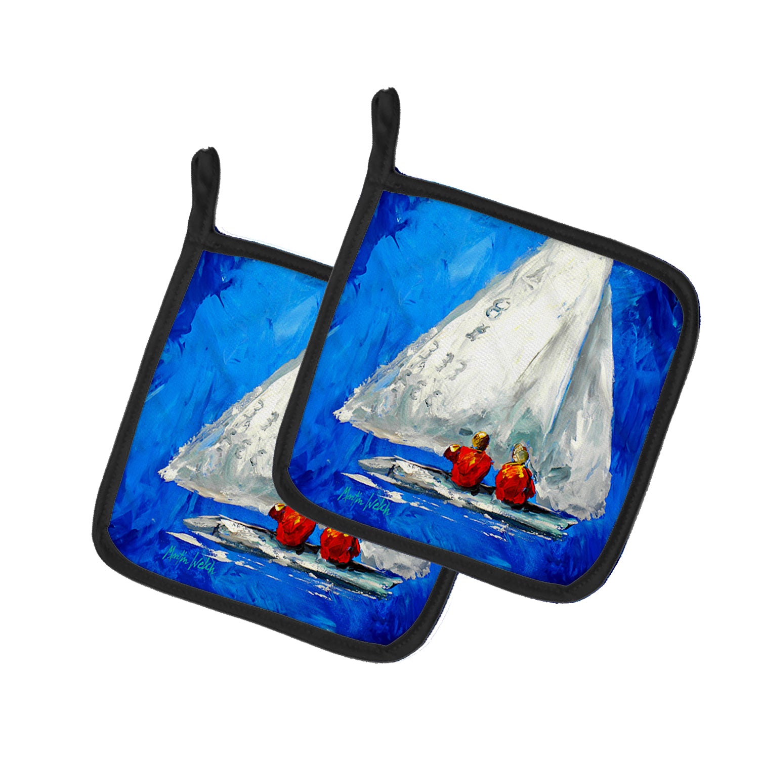 Buy this Twos Company Sailboat Pair of Pot Holders