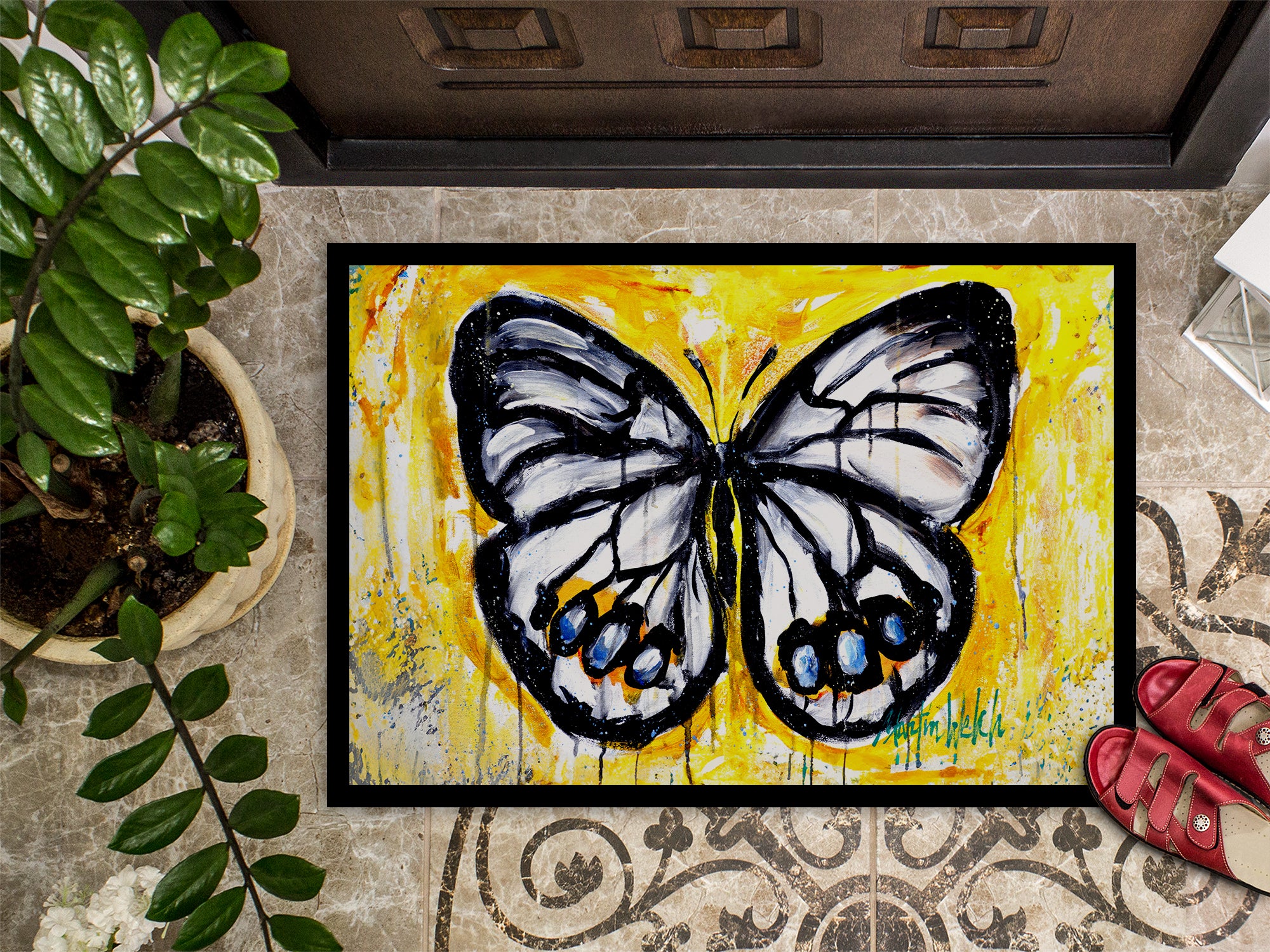 Buttefly Whisp Doormat