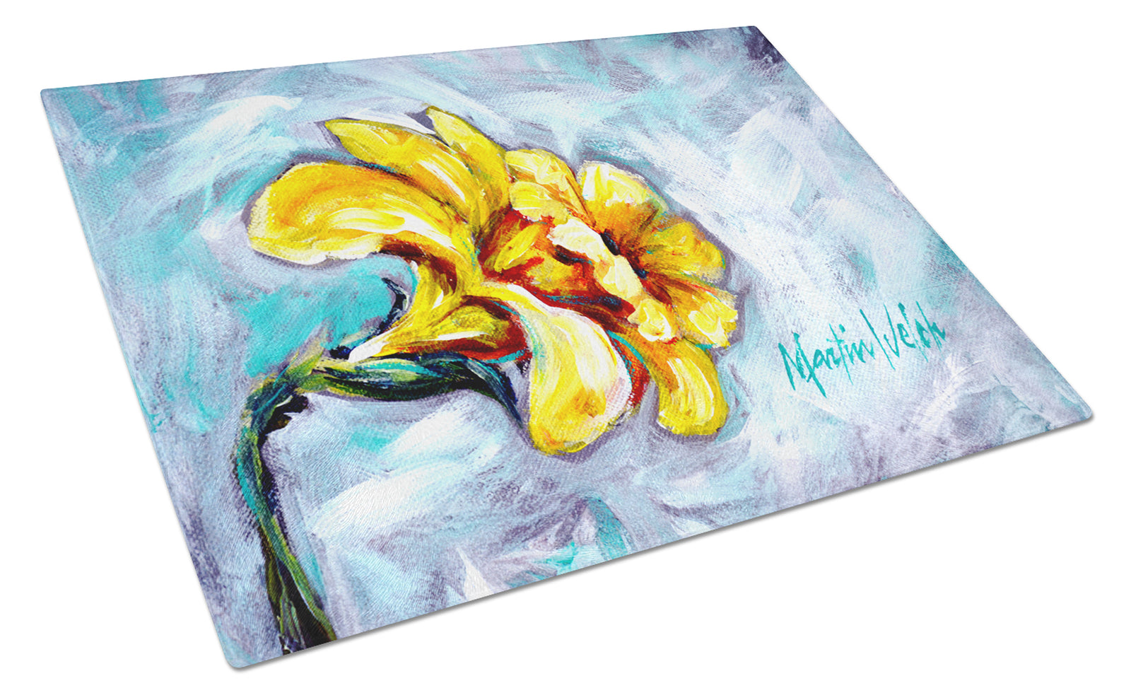 Buy this Yellow Daffy Daffodils Glass Cutting Board