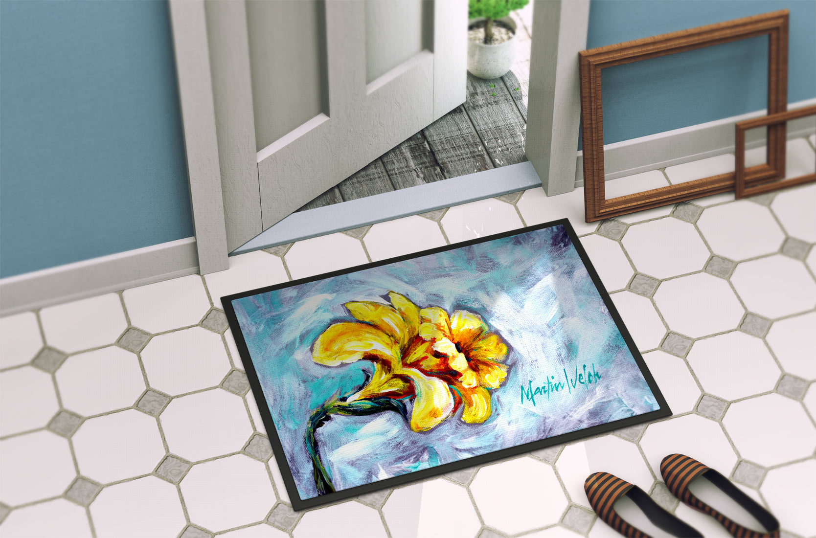 Yellow Daffy Daffodils Doormat