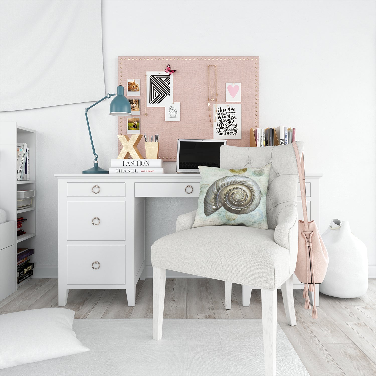 Caroline's Treasures Shells Throw Pillow - 14x14 Decorative Pillow – Art for Your Home & Patio