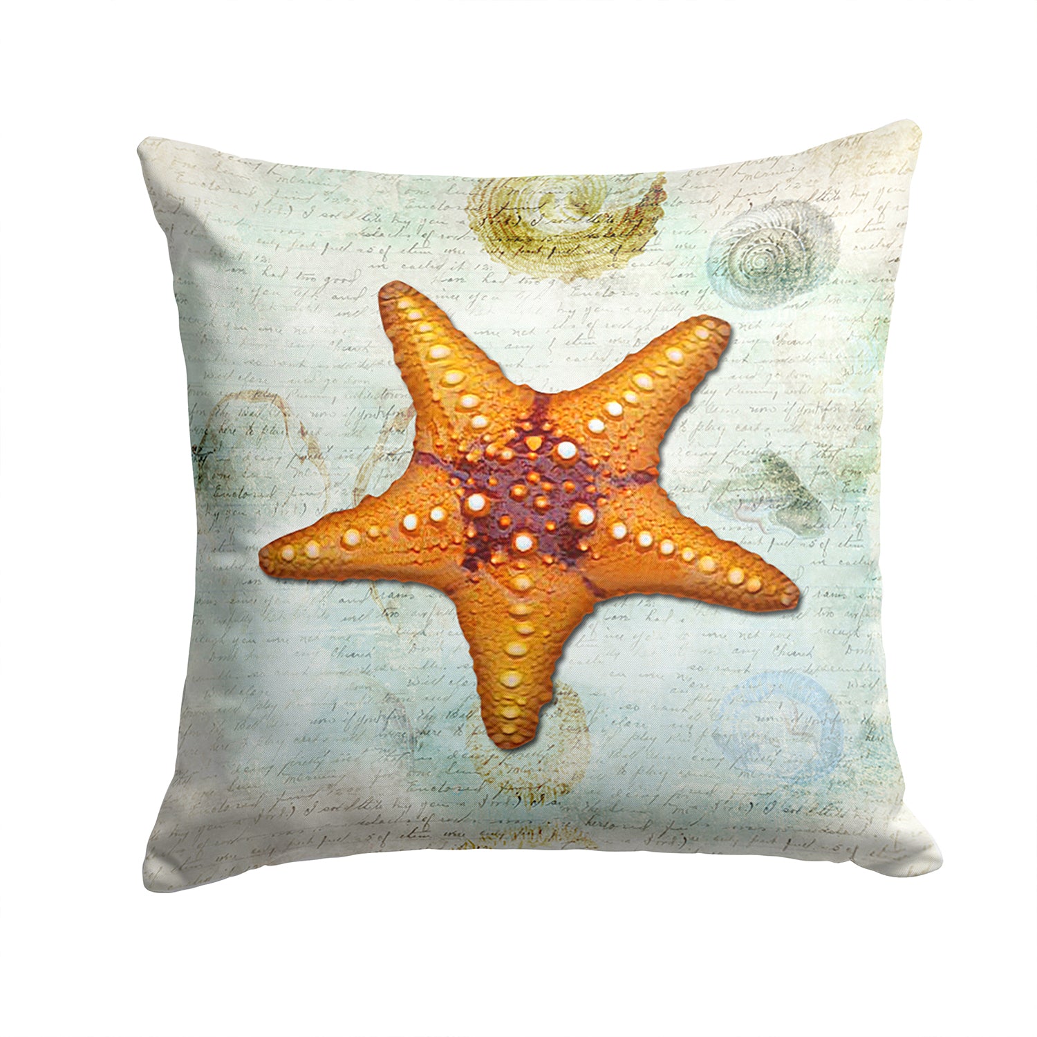 Caroline's Treasures Starfish Throw Pillow - 14x14 Decorative Pillow – Art for Your Home & Patio