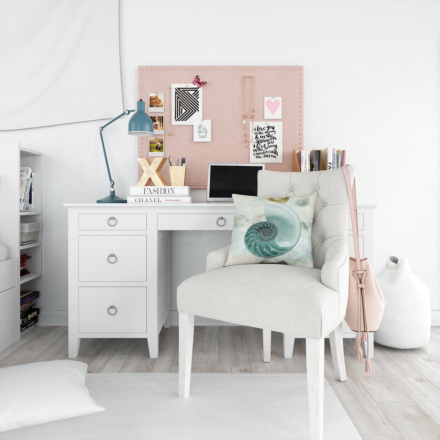 Caroline's Treasures Shells Throw Pillow - 14x14 Decorative Pillow – Art for Your Home & Patio