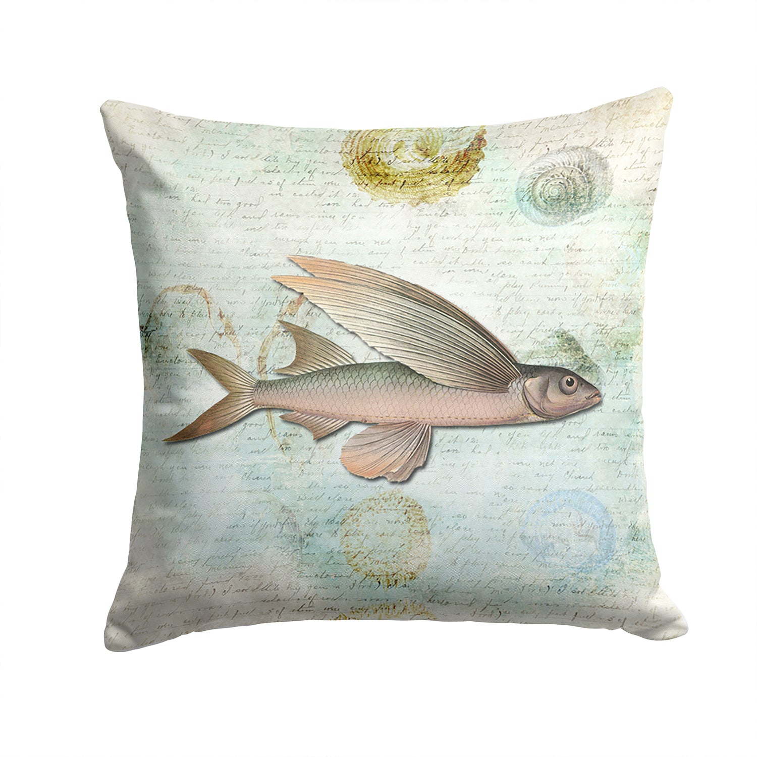 Caroline's Treasures Fish Throw Pillow - 14x14 Decorative Pillow – Art for Your Home & Patio