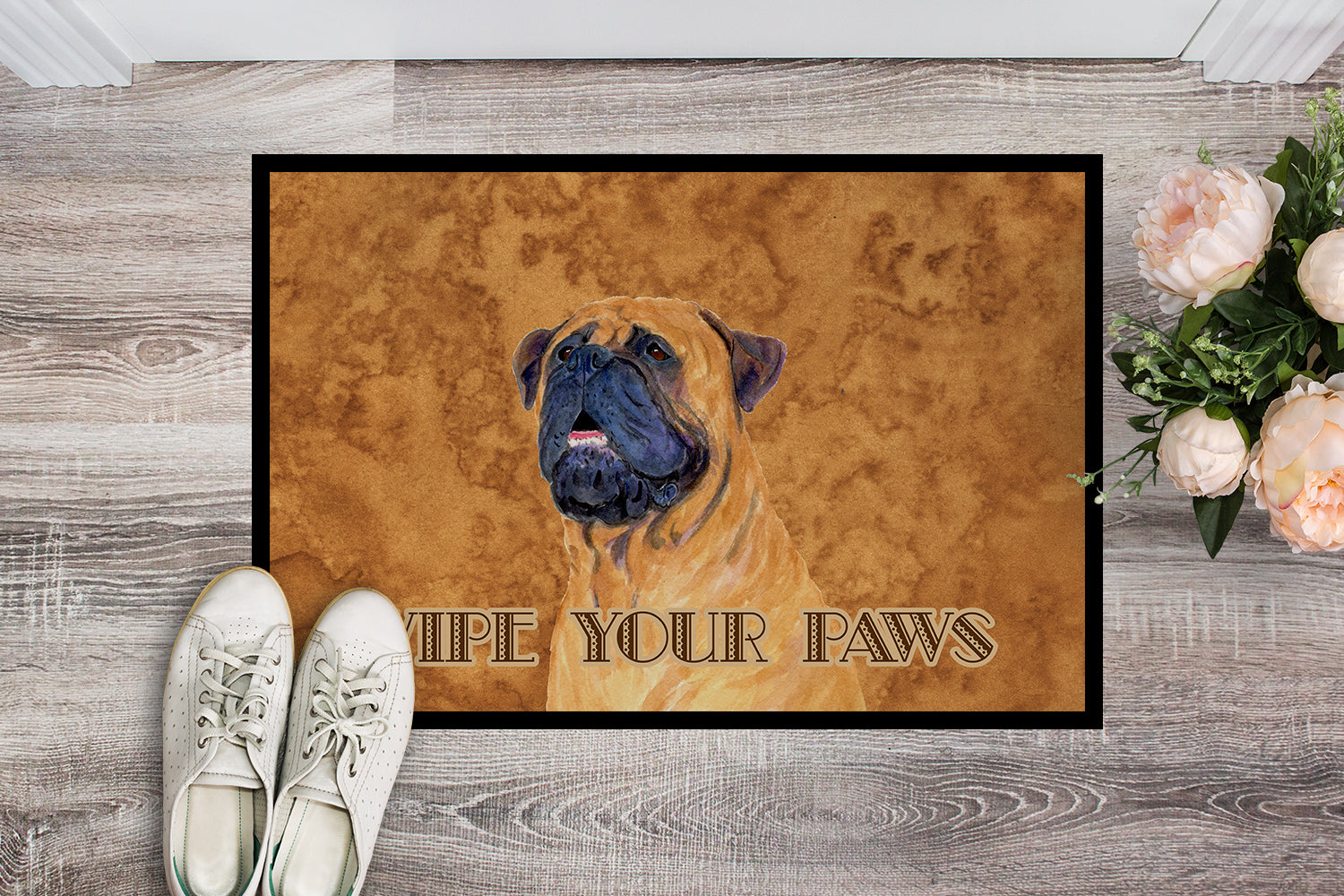Caroline's Treasures Mastiff Wipe your Paws Doormat - 24x36 Decorative Floor Mat – Indoor/Outdoor Rug with Artistic Flair SS4881JMAT