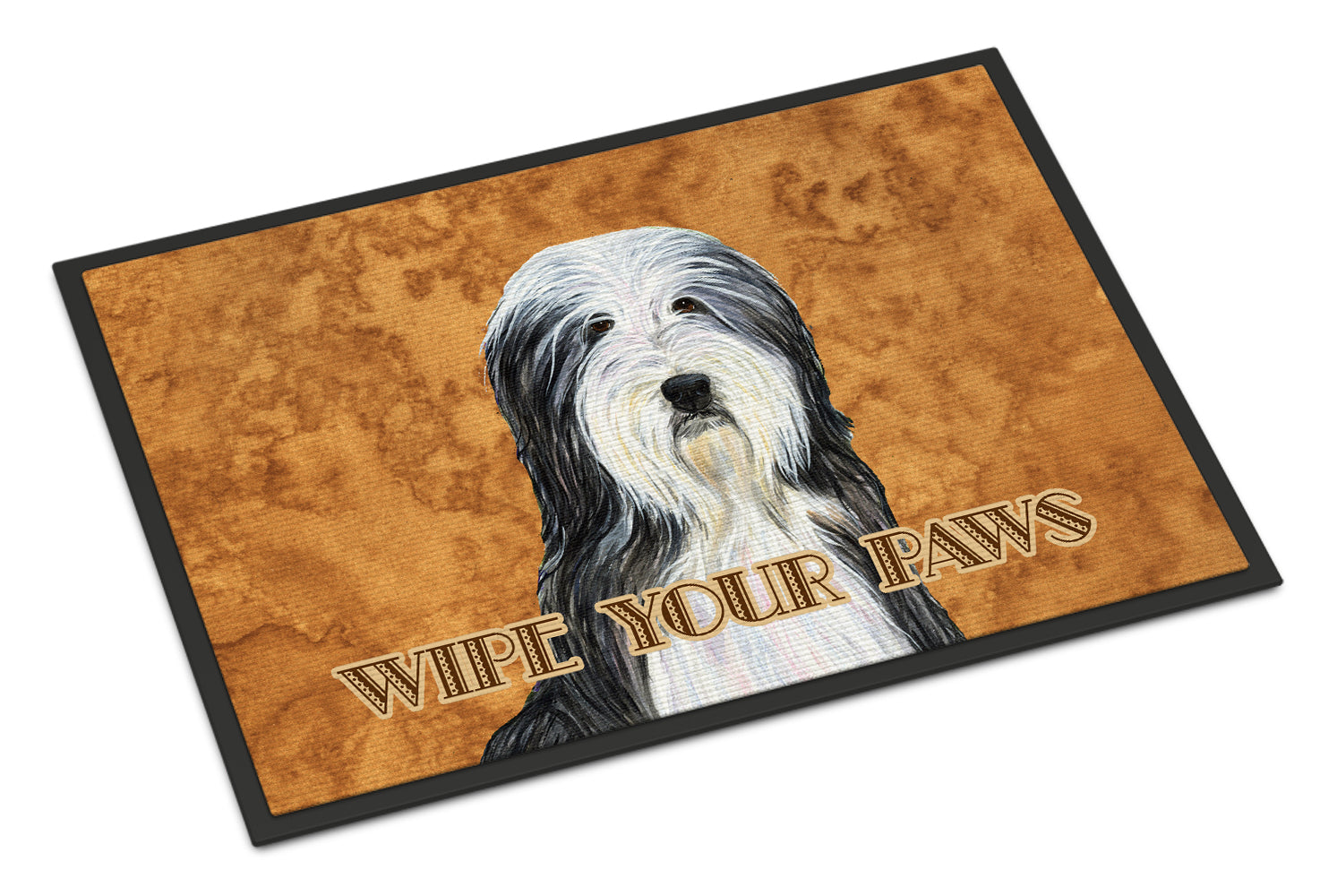 Caroline's Treasures Bearded Collie Wipe your Paws Doormat - 24x36 Decorative Floor Mat – Indoor/Outdoor Rug with Artistic Flair SS4889JMAT