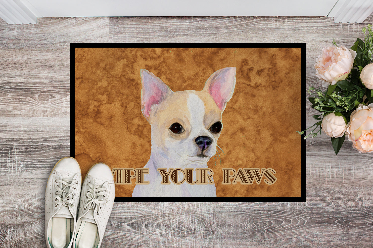 Caroline's Treasures Chihuahua Wipe your Paws Doormat - 24x36 Decorative Floor Mat – Indoor/Outdoor Rug with Artistic Flair SS4901JMAT