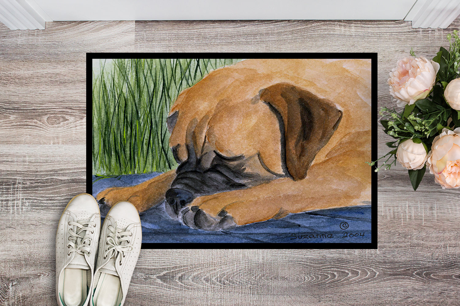Caroline's Treasures Bullmastiff Doormat - 24x36 Decorative Floor Mat – Indoor/Outdoor Rug with Artistic Flair Doormat