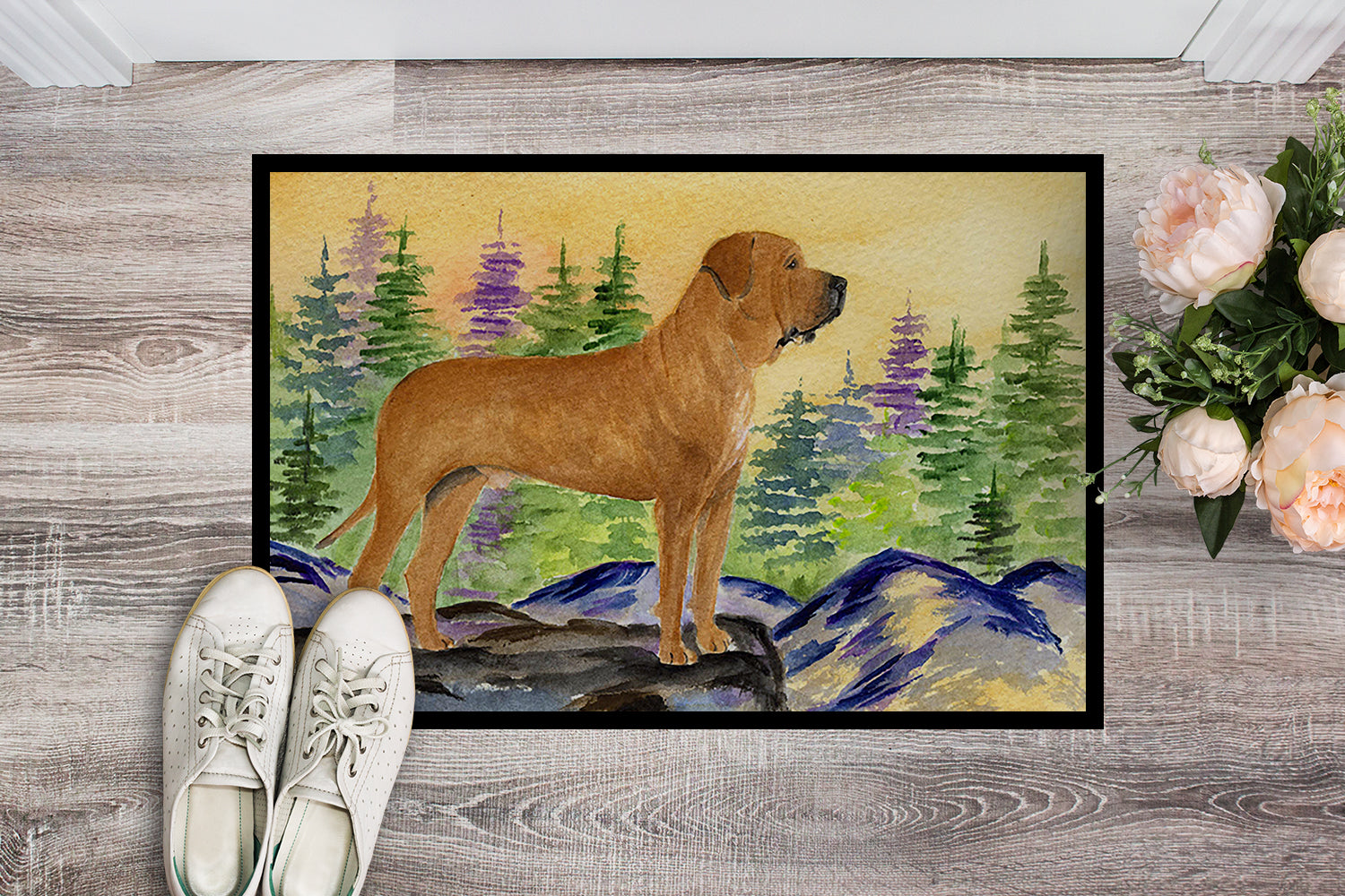 Caroline's Treasures Tosa Inu Doormat - 24x36 Decorative Floor Mat – Indoor/Outdoor Rug with Artistic Flair Doormat