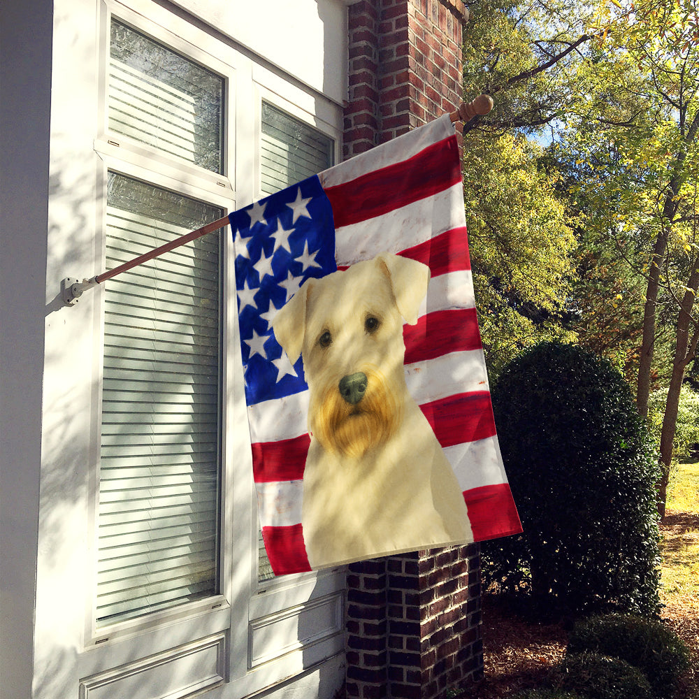 Caroline's Treasures Sealyham Terrier American Flag House Flag
