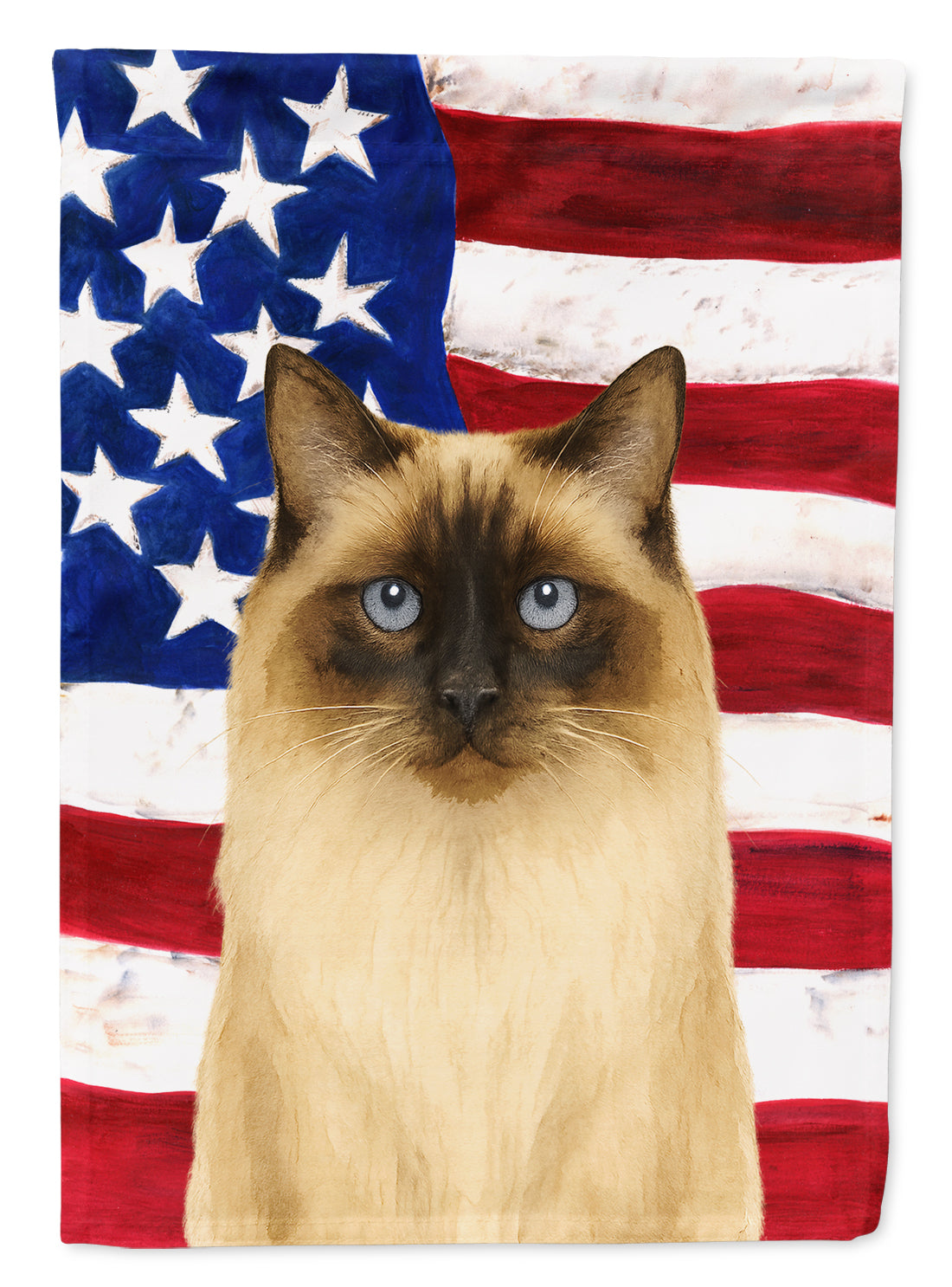 Caroline's Treasures Ragdoll Seal Point Cat American Garden Flag