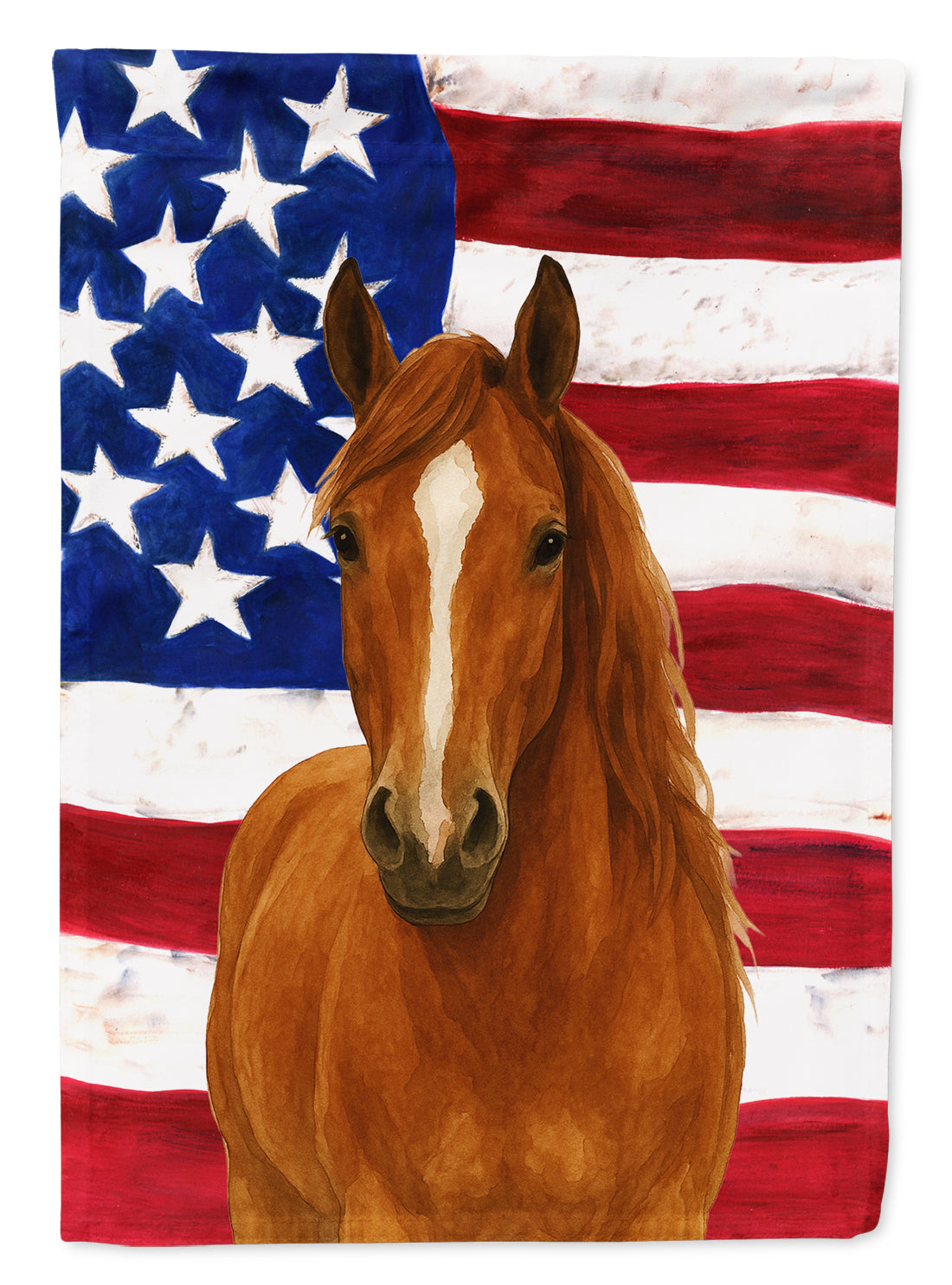 Caroline's Treasures Sorrel Dutch Warmblood Horse American Garden Flag