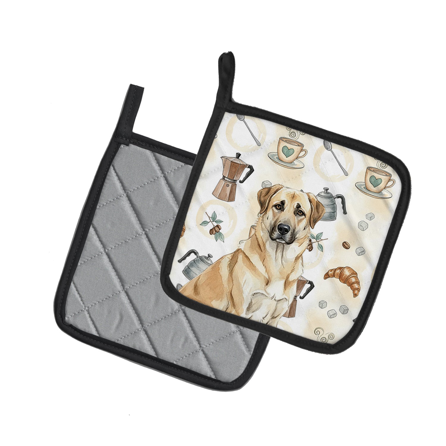 Caroline's Treasures Anatolian Shepherd Dog Coffee Bar Pair of Pot Holders