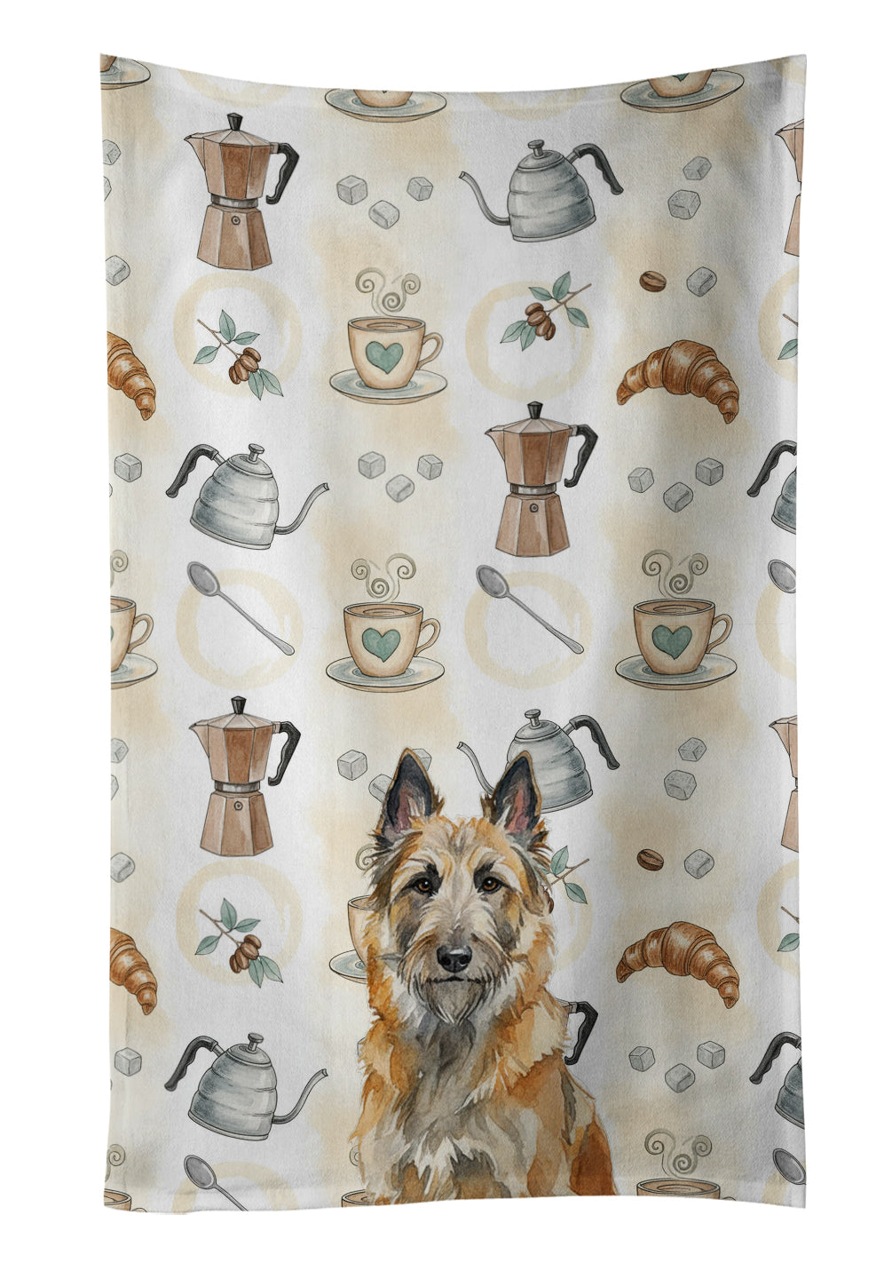 Caroline's Treasures Belgian Laekenois Coffee Bar Kitchen Towel