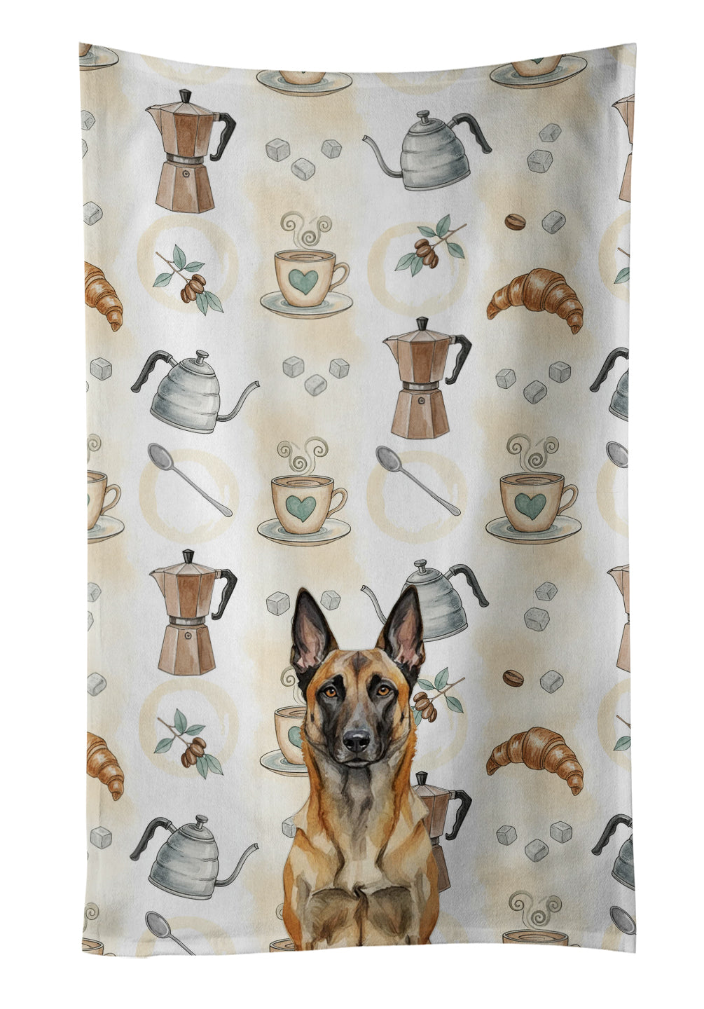 Caroline's Treasures Belgian Malinois Coffee Bar Kitchen Towel