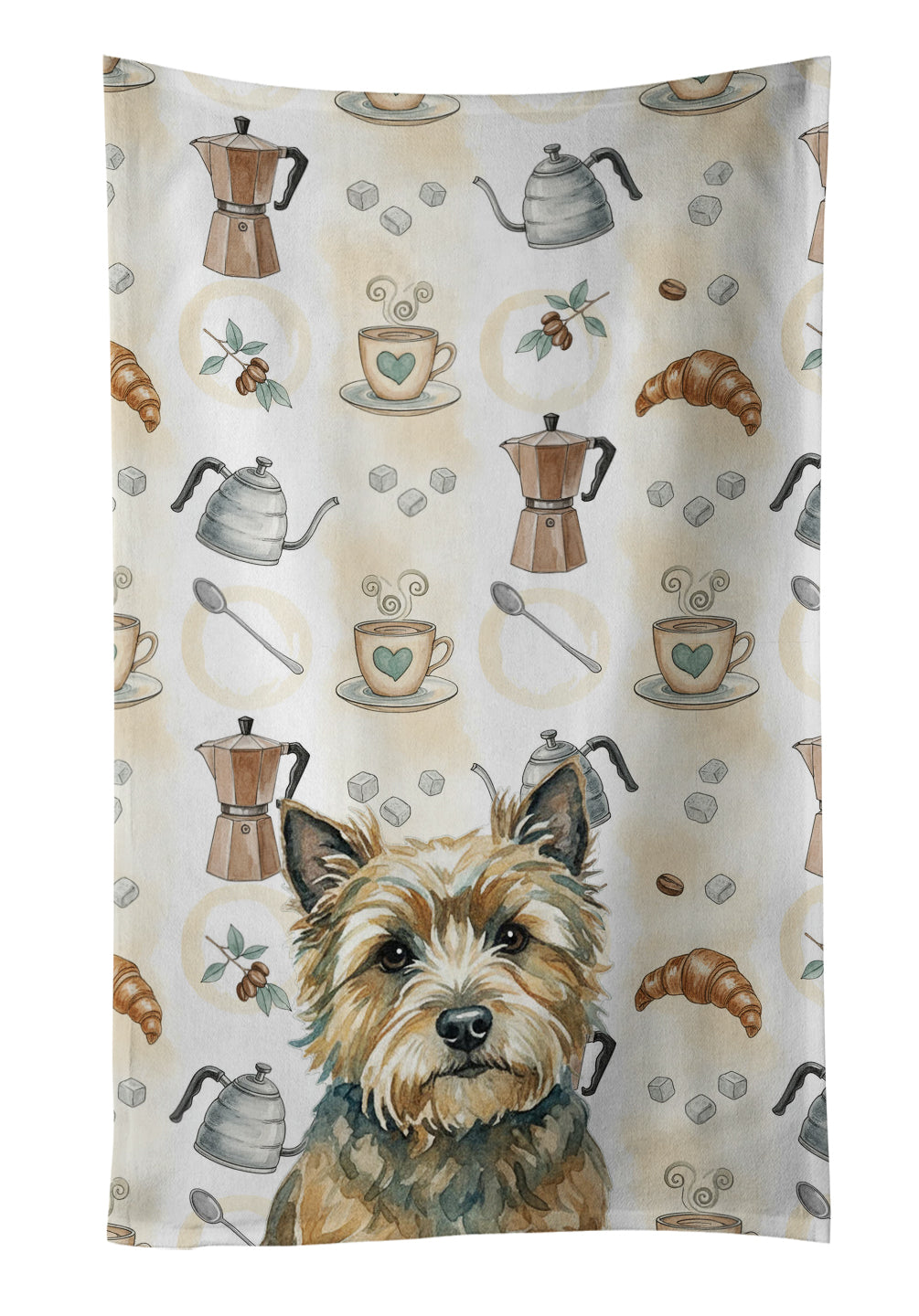 Caroline's Treasures Cairn Terrier Coffee Bar Kitchen Towel