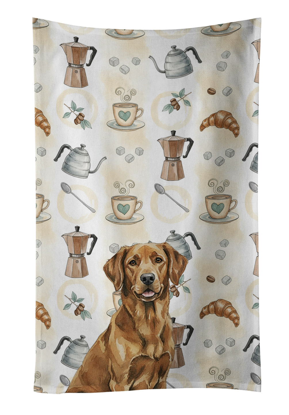 Caroline's Treasures Chesapeake Bay Retriever Coffee Bar Kitchen Towel