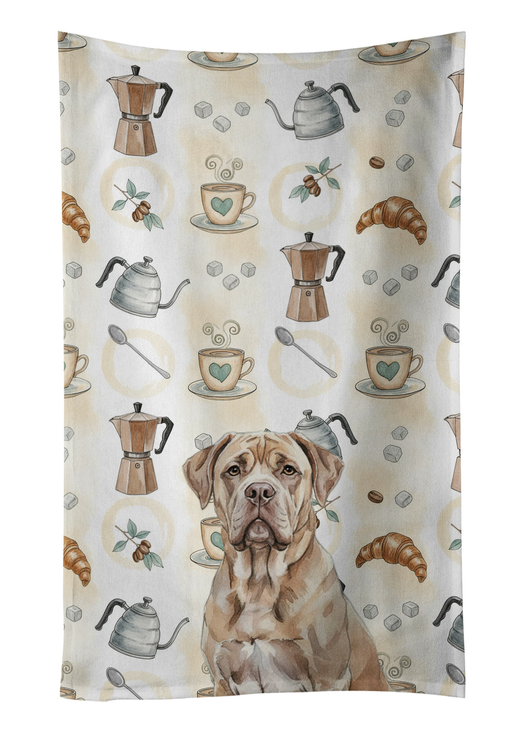 Caroline's Treasures Isabella Dogue de Bordeaux Coffee Bar Kitchen Towel