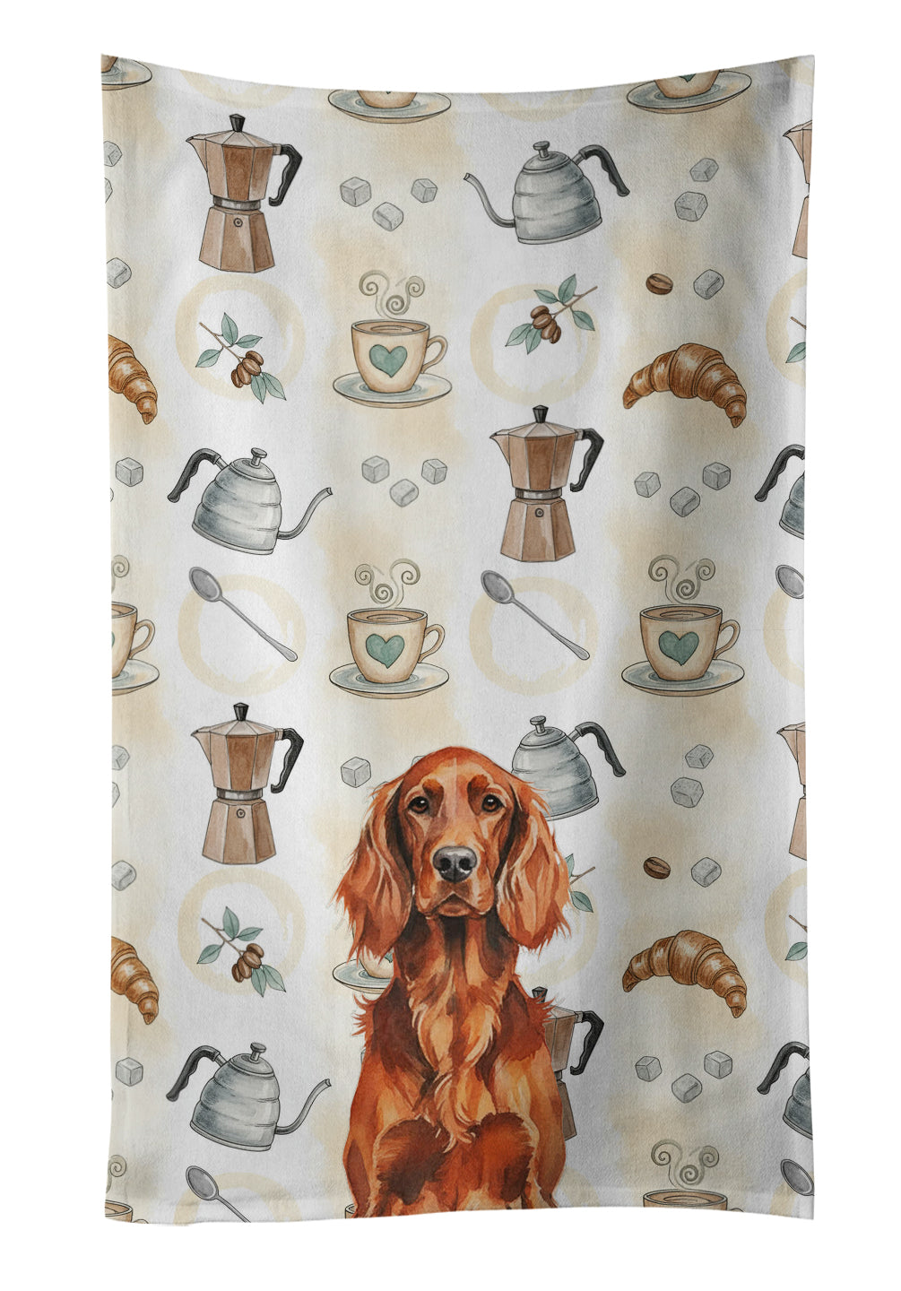Caroline's Treasures Irish Setter Coffee Bar Kitchen Towel