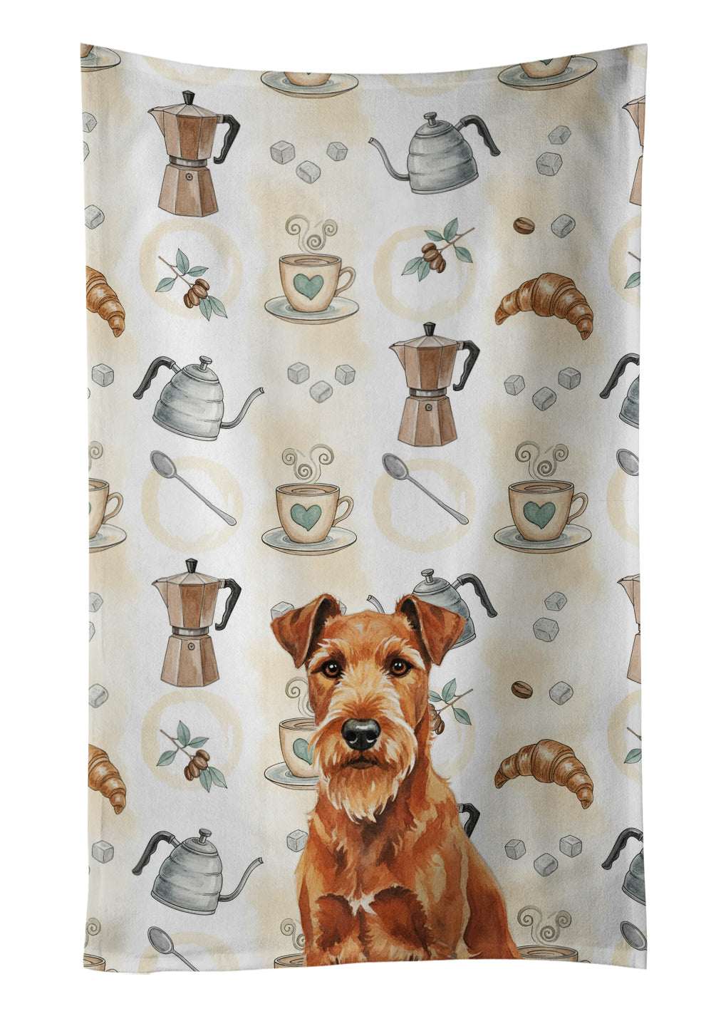 Caroline's Treasures Irish Terrier Coffee Bar Kitchen Towel