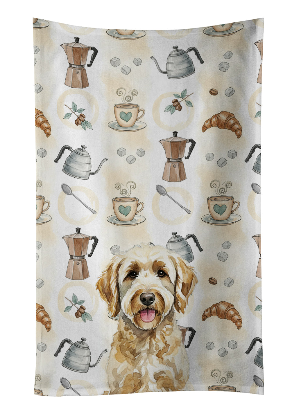 Caroline's Treasures Labradoodle Coffee Bar Kitchen Towel