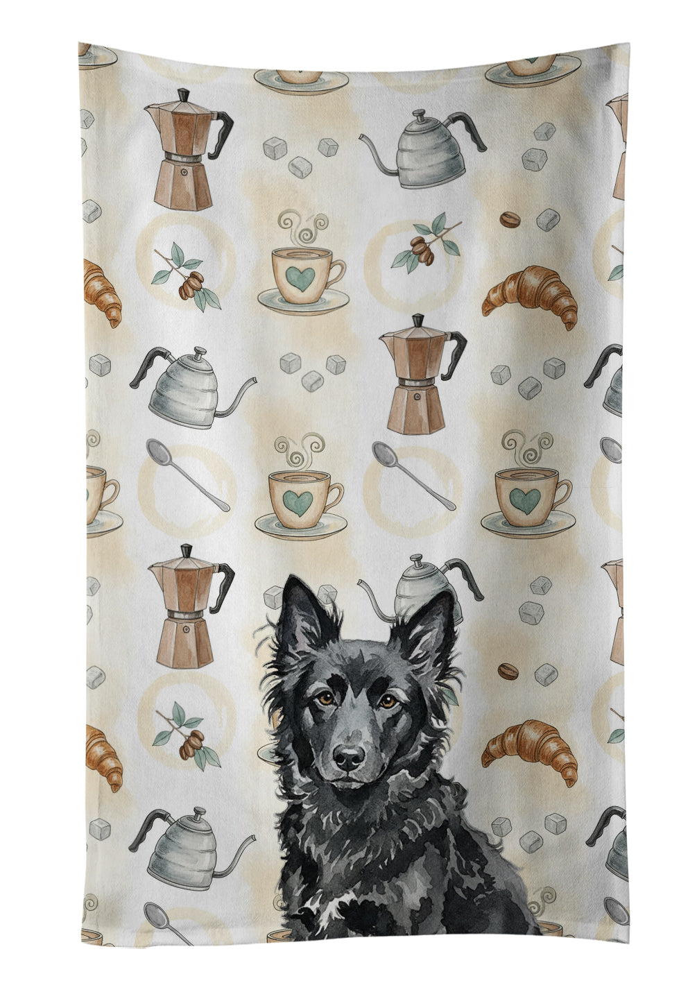 Caroline's Treasures Mudi Coffee Bar Kitchen Towel