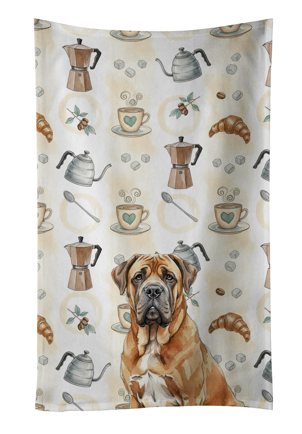 Caroline's Treasures Neapolitan Mastiff Coffee Bar Kitchen Towel