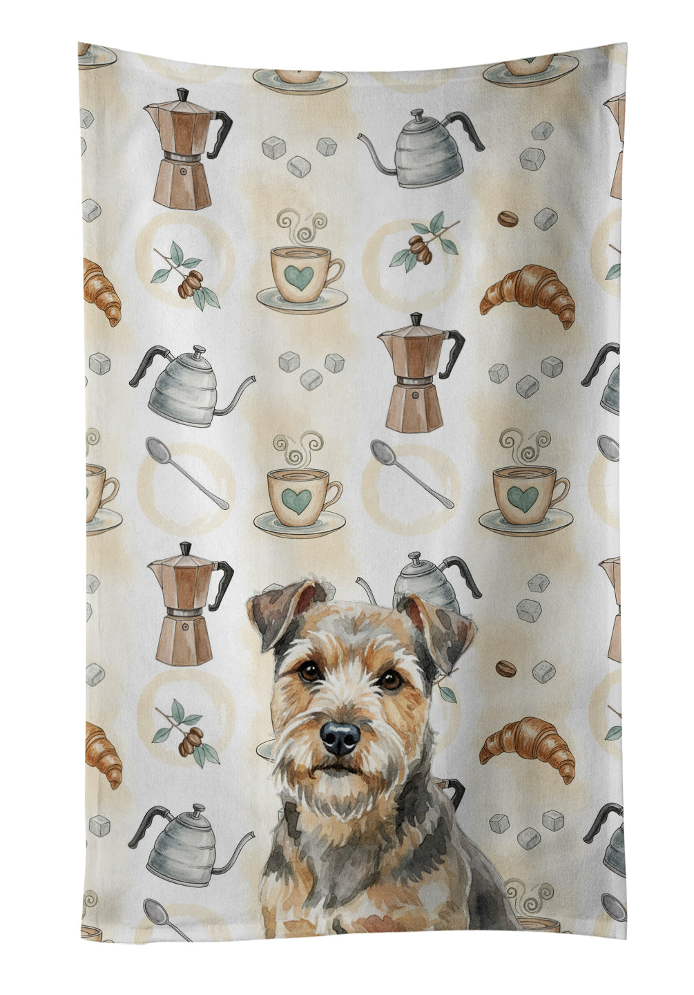 Caroline's Treasures Grizzle and Tan Norfolk Terrier Coffee Bar Kitchen Towel