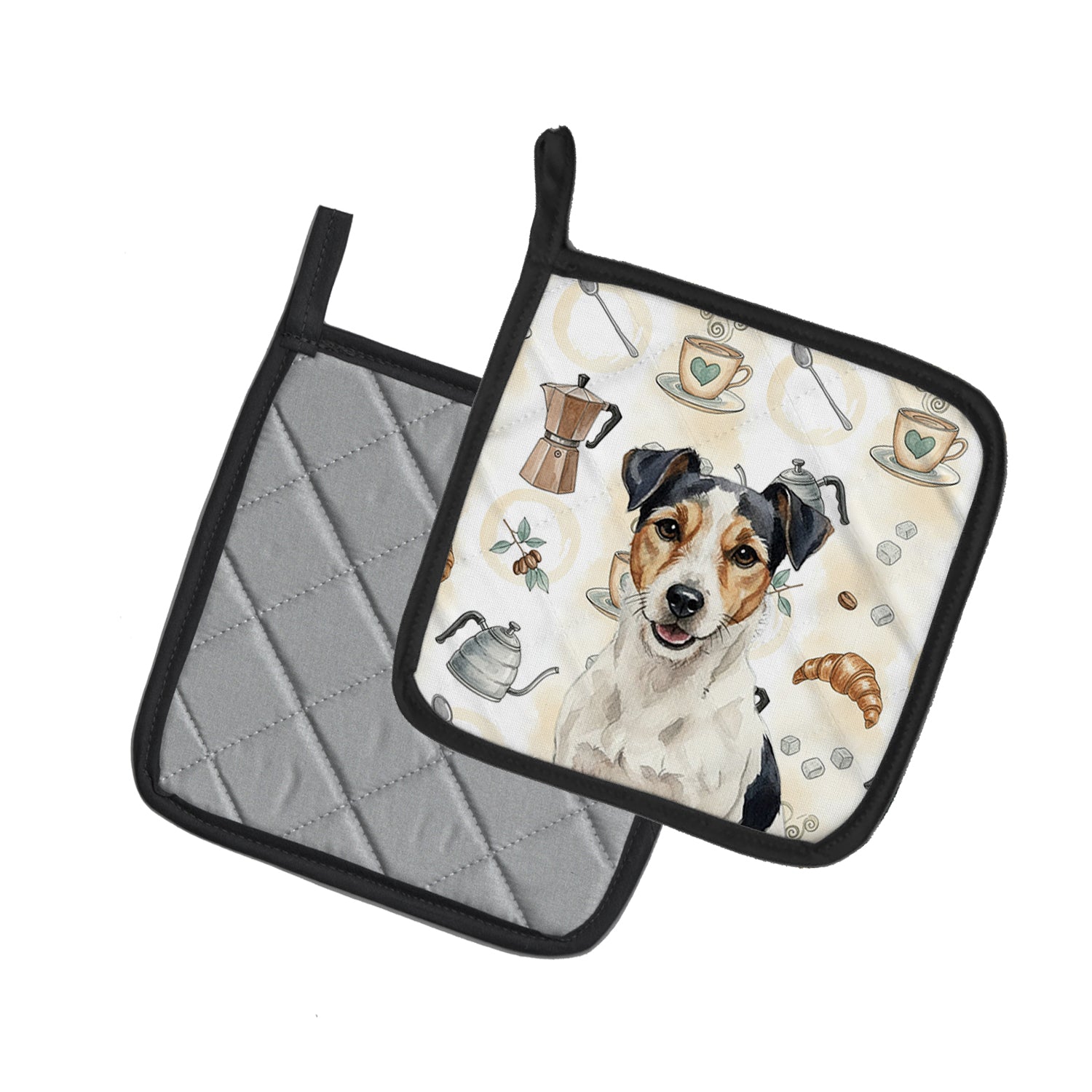 Caroline's Treasures Parson Russell Terrier Coffee Bar Pair of Pot Holders