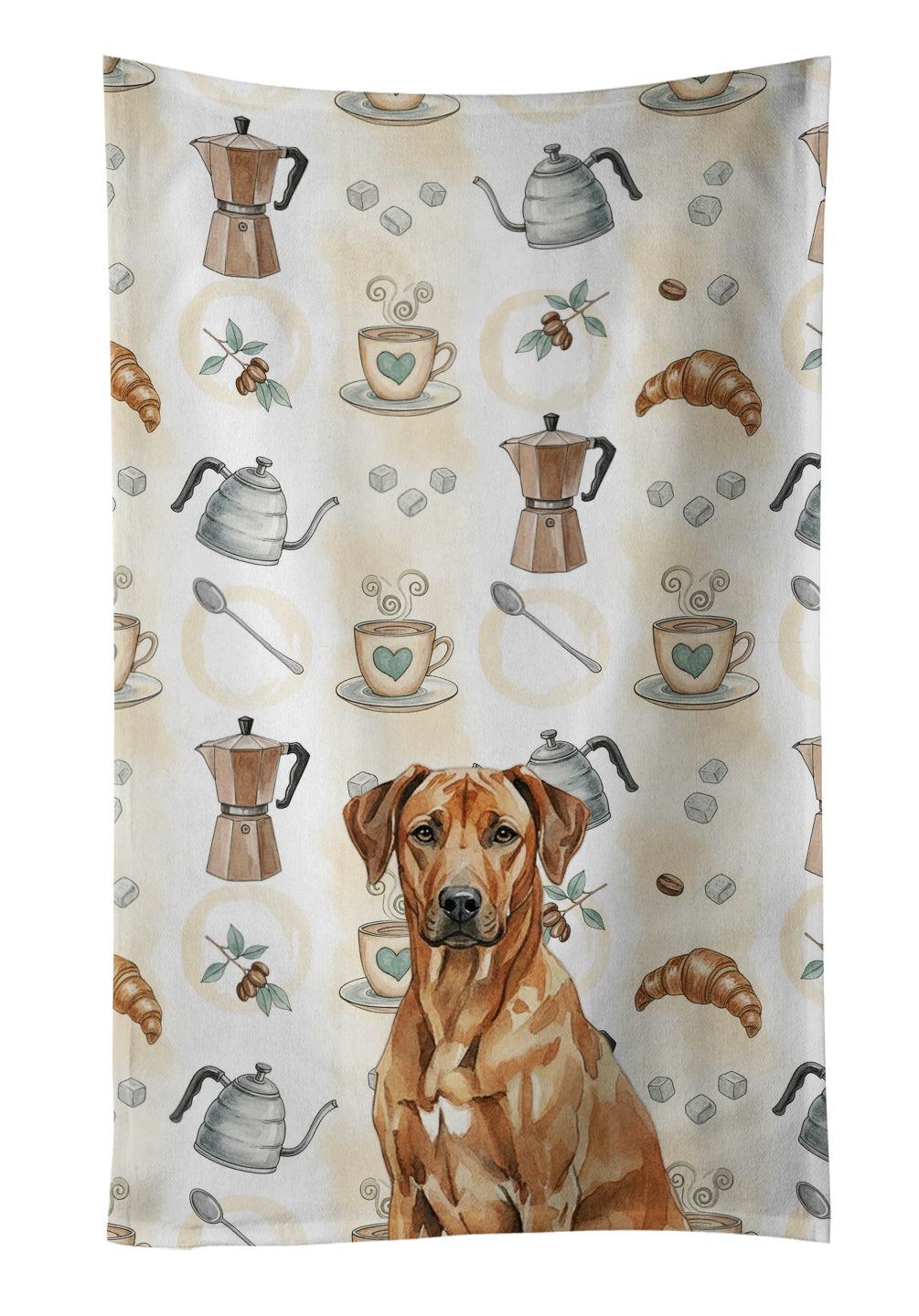 Caroline's Treasures Rhodesian Ridgeback Coffee Bar Kitchen Towel