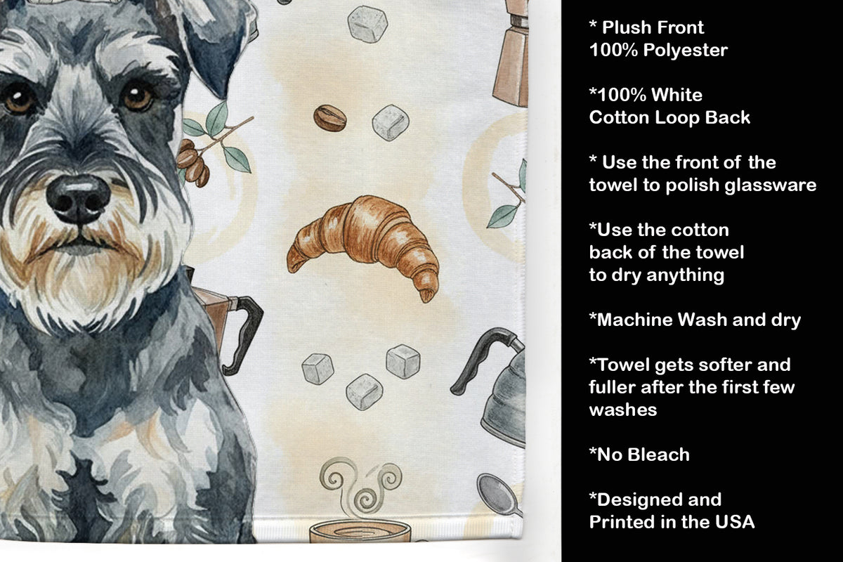 Caroline's Treasures Schnauzer Coffee Bar Kitchen Towel