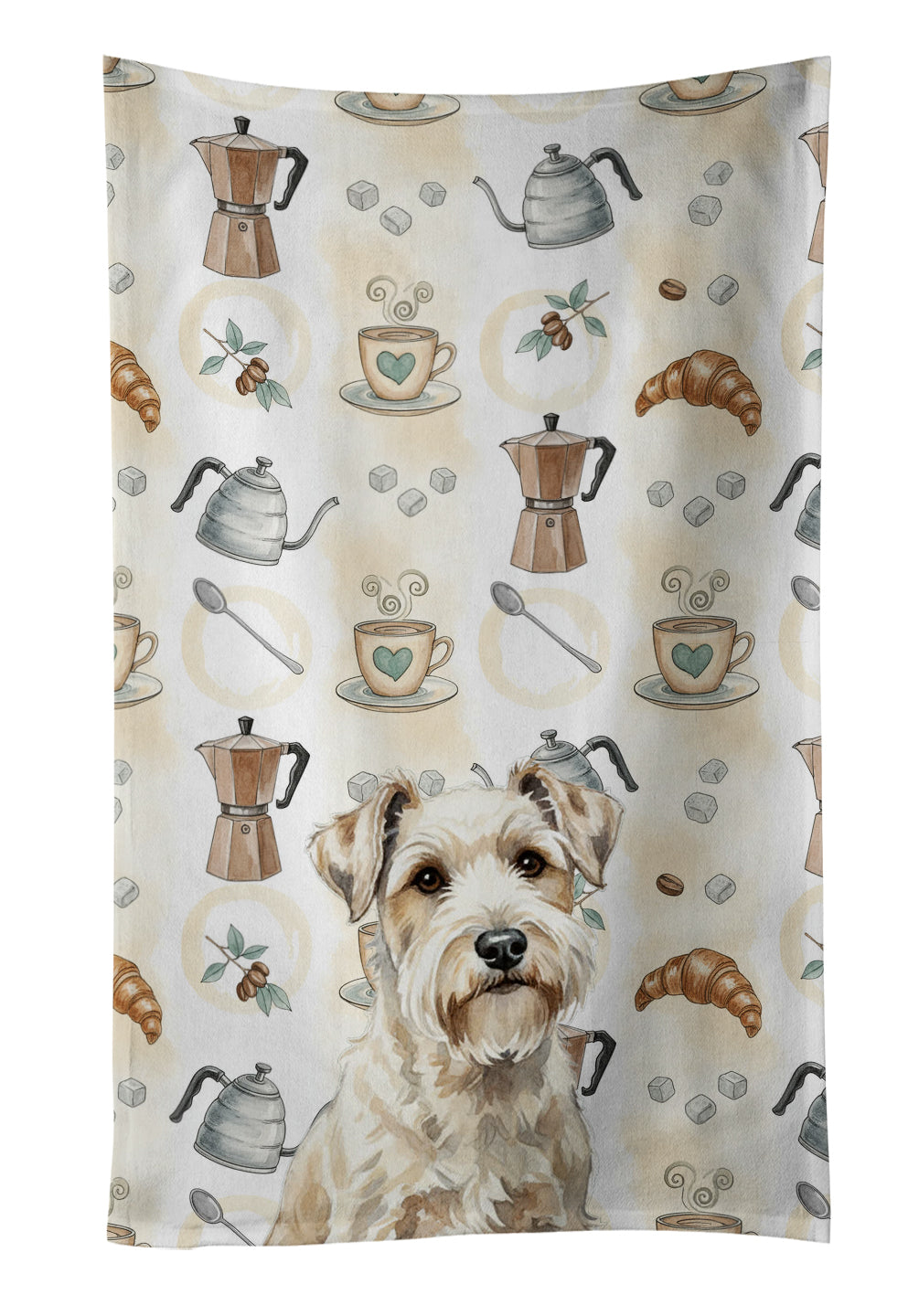 Caroline's Treasures Sealyham Terrier Coffee Bar Kitchen Towel