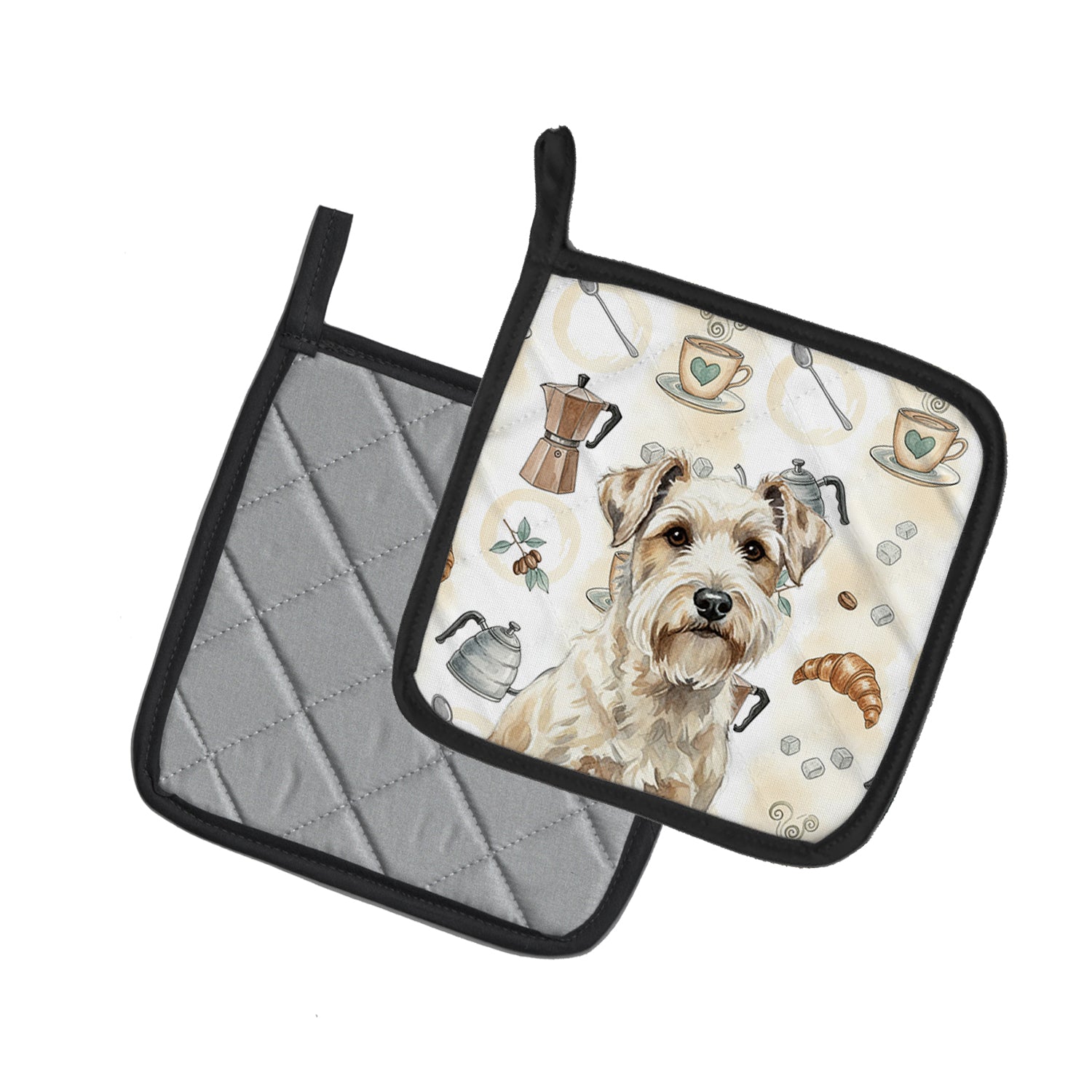 Caroline's Treasures Sealyham Terrier Coffee Bar Pair of Pot Holders