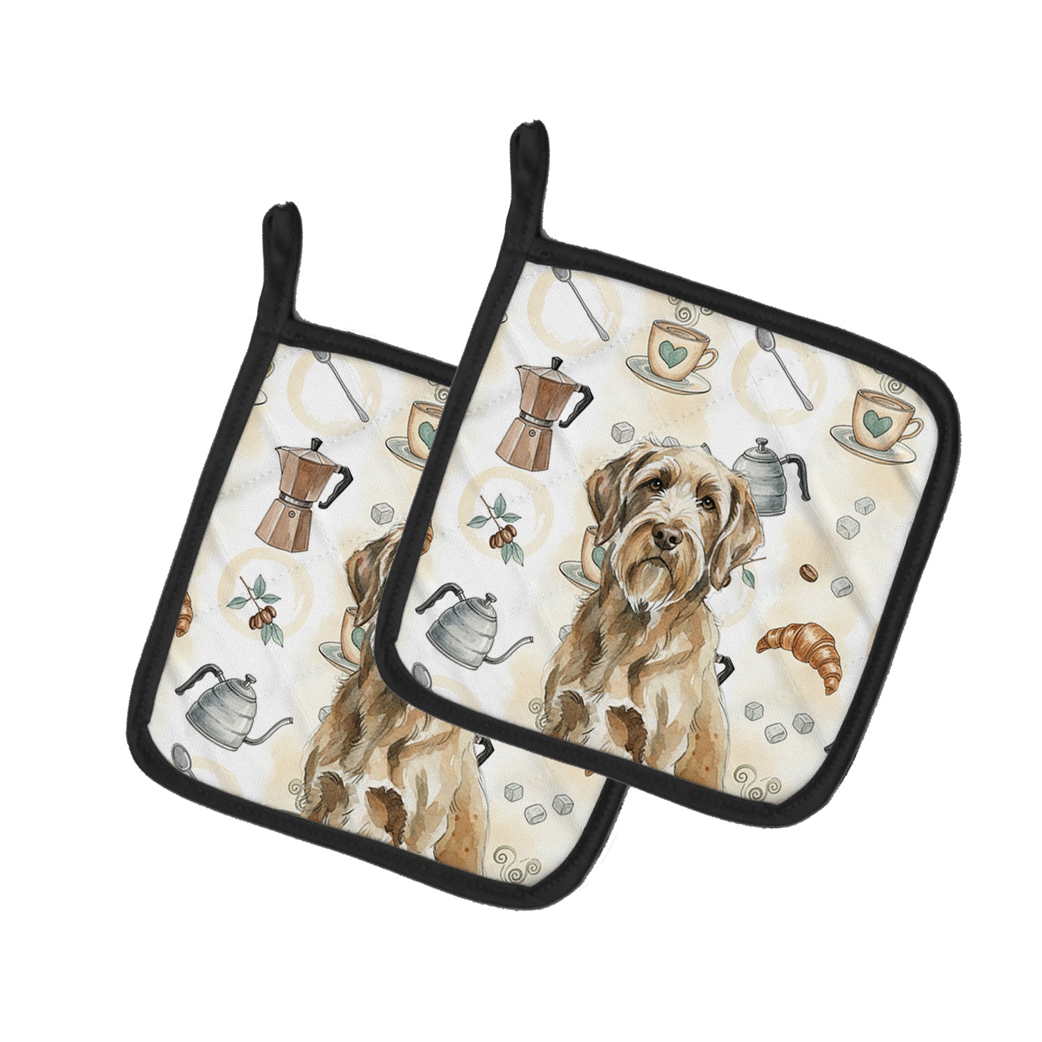 Caroline's Treasures Spinone Italiano Coffee Bar Pair of Pot Holders